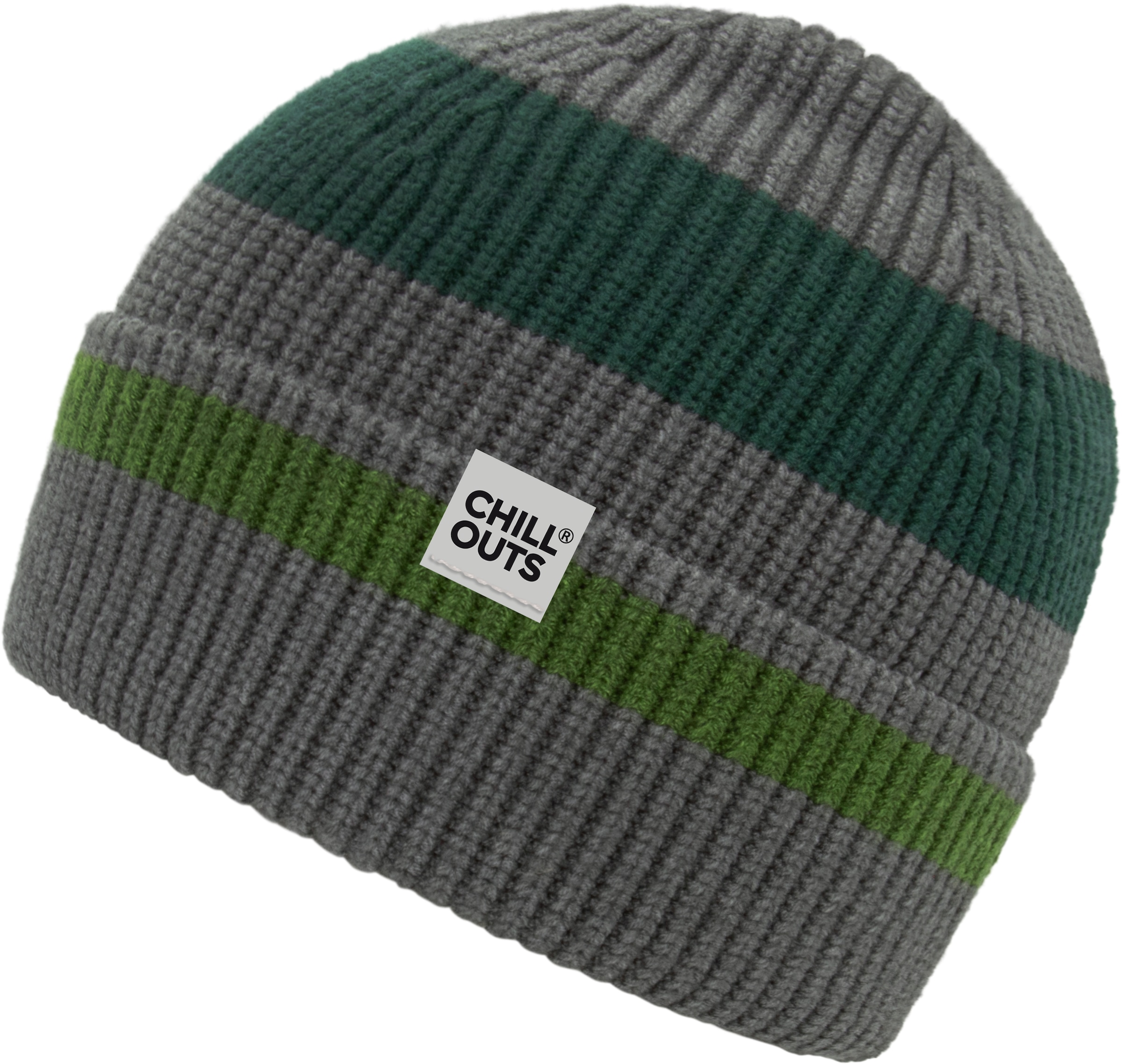chillouts Beanie "Bastian Hat", mit sportlichem Streifen-Design, Logo-Label günstig online kaufen
