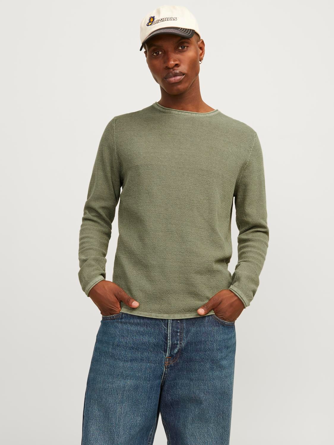 Jack & Jones Rundhalspullover "JJDEAN KNIT CREW NECK"