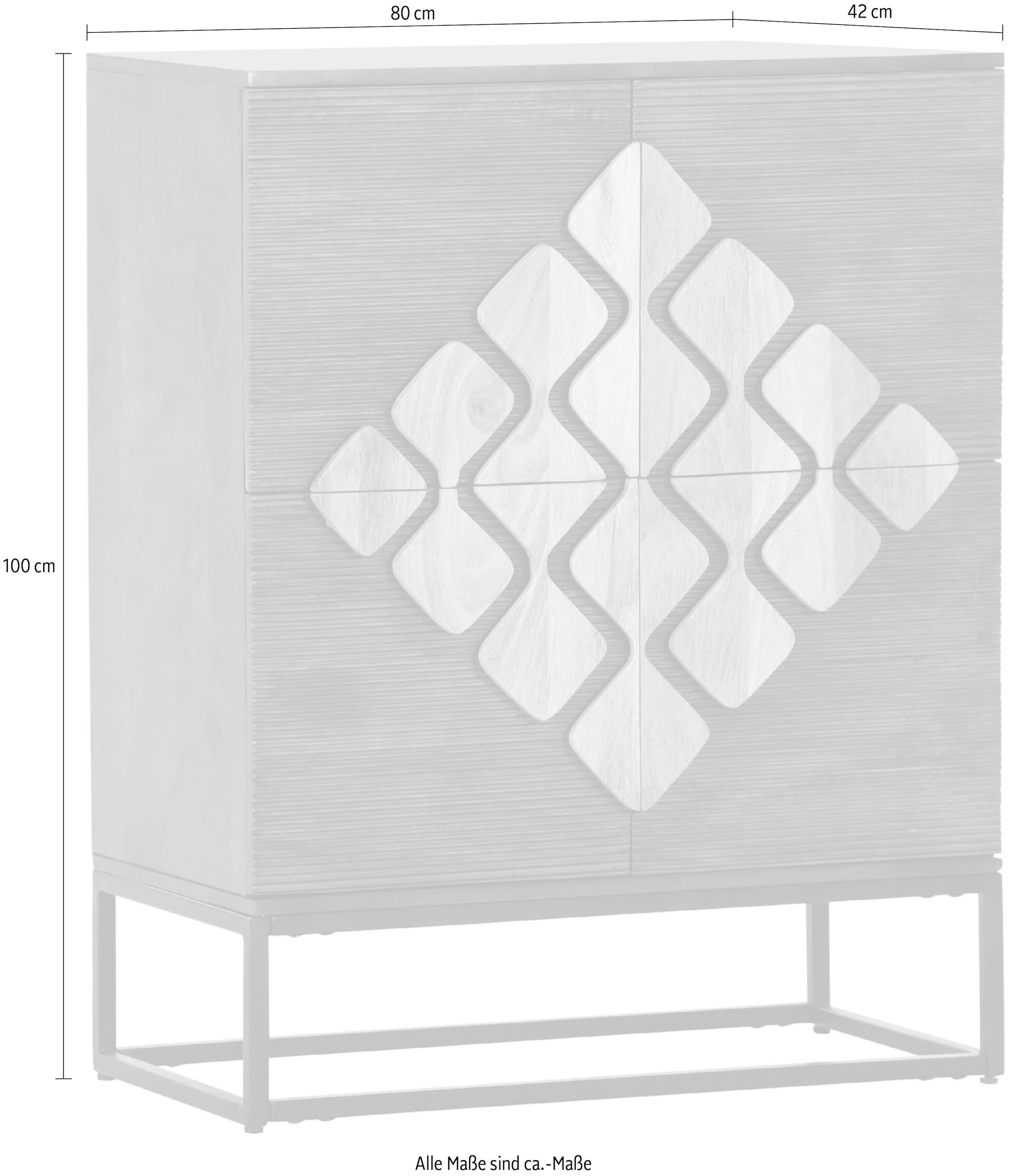 Gutmann Factory Highboard, Stauraumschrank, Breite 80 cm