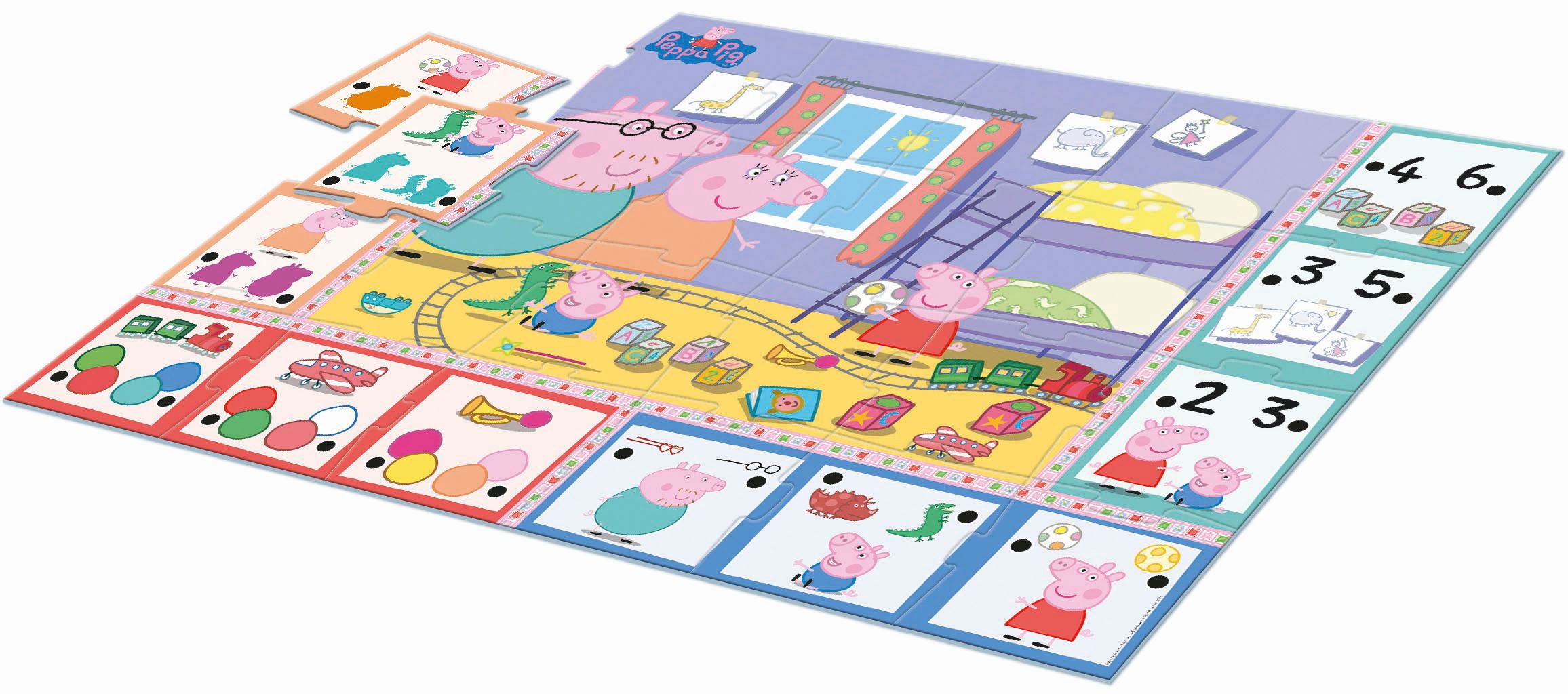 Clementoni® Puzzle »Quiz-Bodenpuzzle Peppa Pig«, Made in Europe