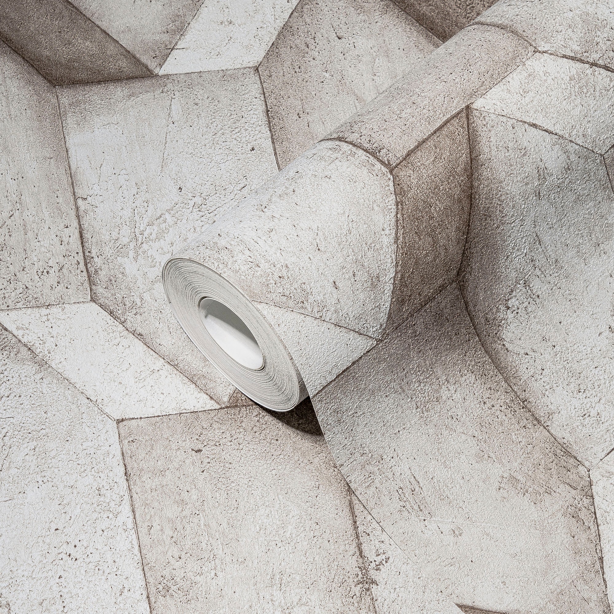 A.S. Création Vliestapete »THE BOS Betonoptik 3D Effekt« gemustert | matt | neutral strukturiert Betonoptik 3D Effekt Tapeten Wohnzimmer Schlafzimmer Küche Anthrazit