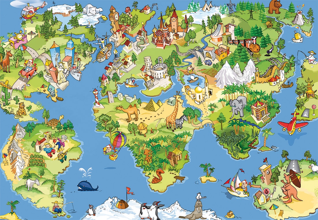 Papermoon "Kids World Map" matt