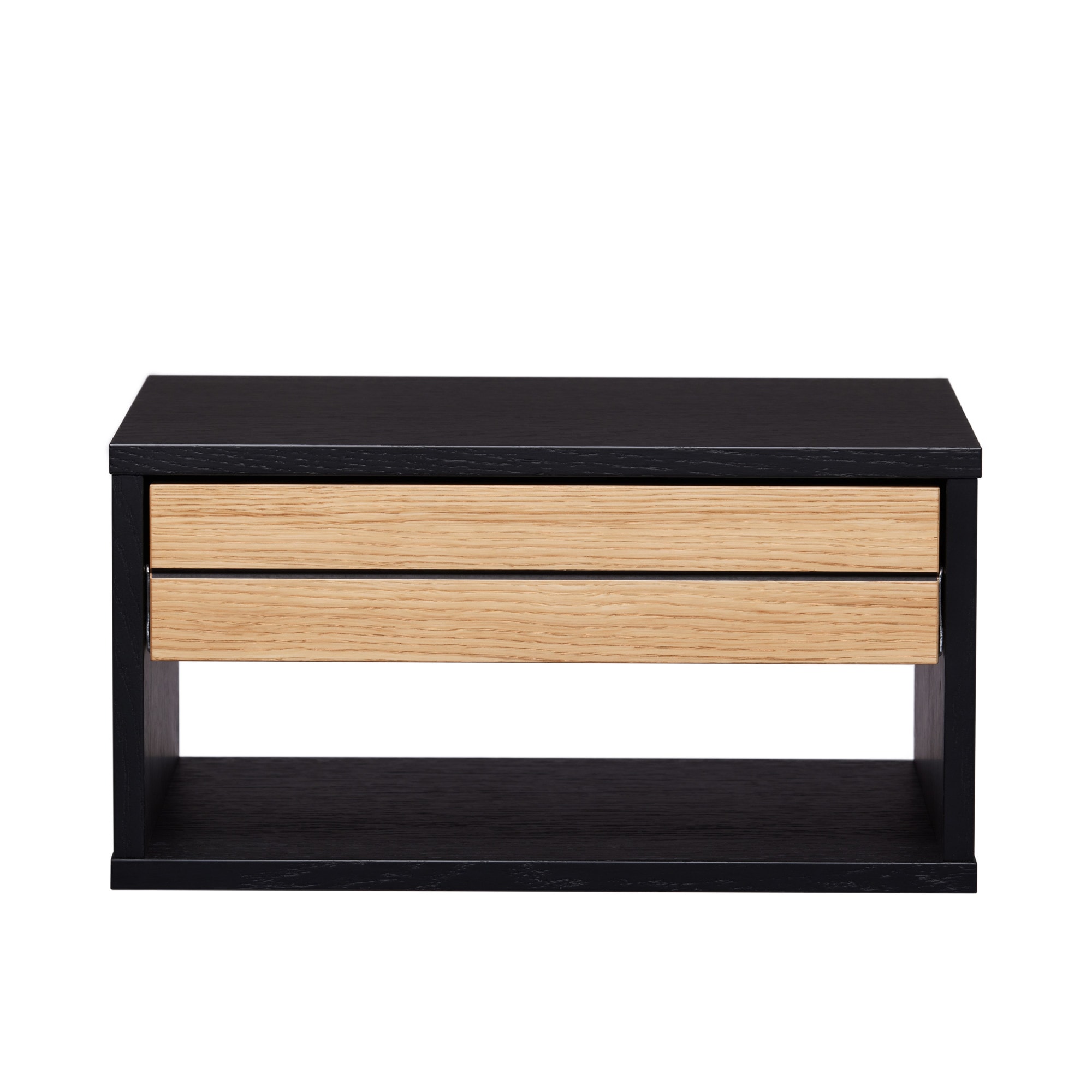 Woodman Nachttisch »Stripe Nako, Nachtkommode«, mit Echtholzfurnier aus Eiche, Breite 42, 8 cm, mit 1 Schublade