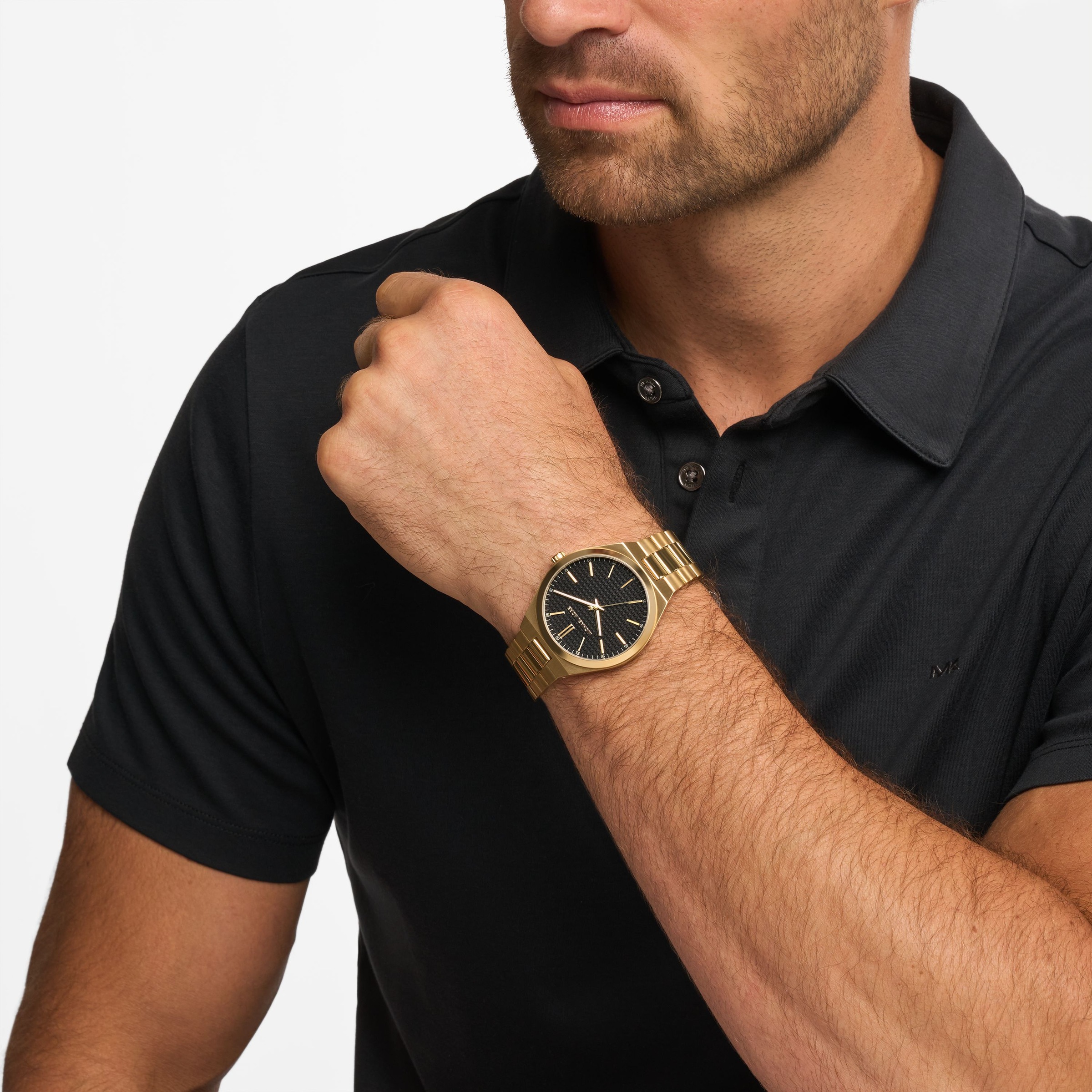 MICHAEL KORS Quarzuhr »LENNOX« Armbanduhr, Herrenuhr, Edelstahlarmband, analog