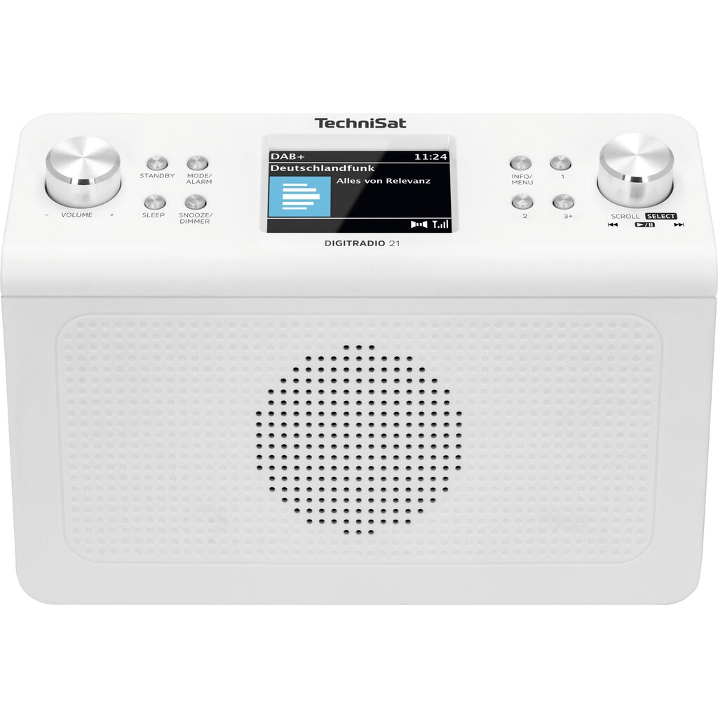 TechniSat Küchen-Radio »DIGITRADIO 21«, (A2DP Bluetooth-AVRCP Bluetooth Digitalradio (DAB+)-UKW mit RDS 2 W)