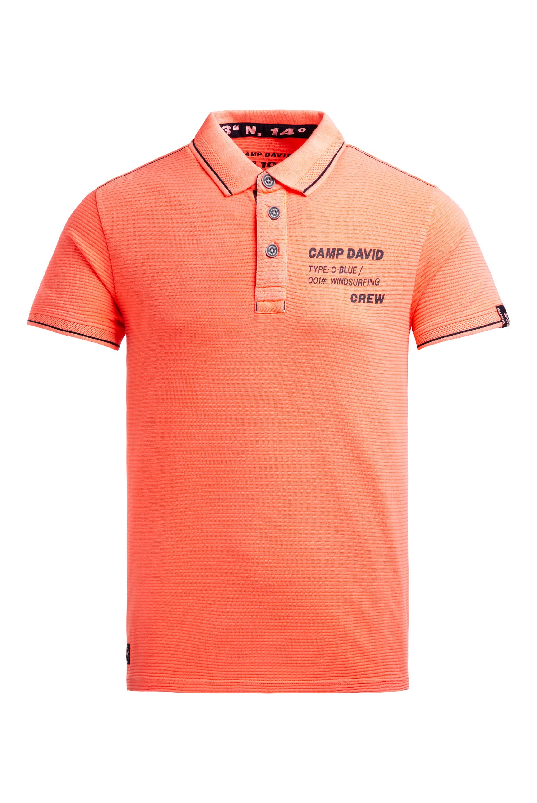 CAMP DAVID Poloshirt mit Kontrastnähten