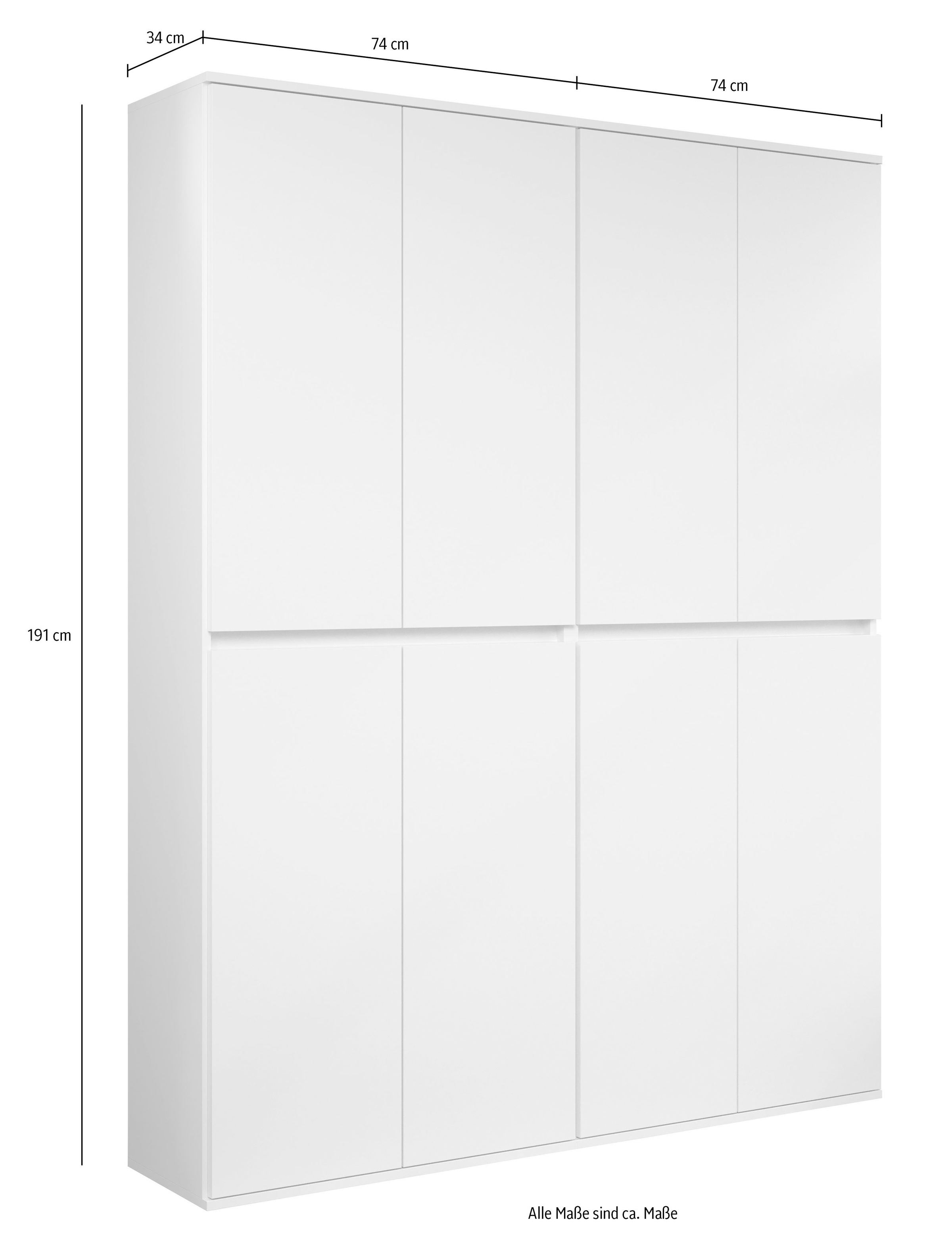 Home affaire Garderoben-Set »Novara« Komplett-Set, 2 Stk. tlg.