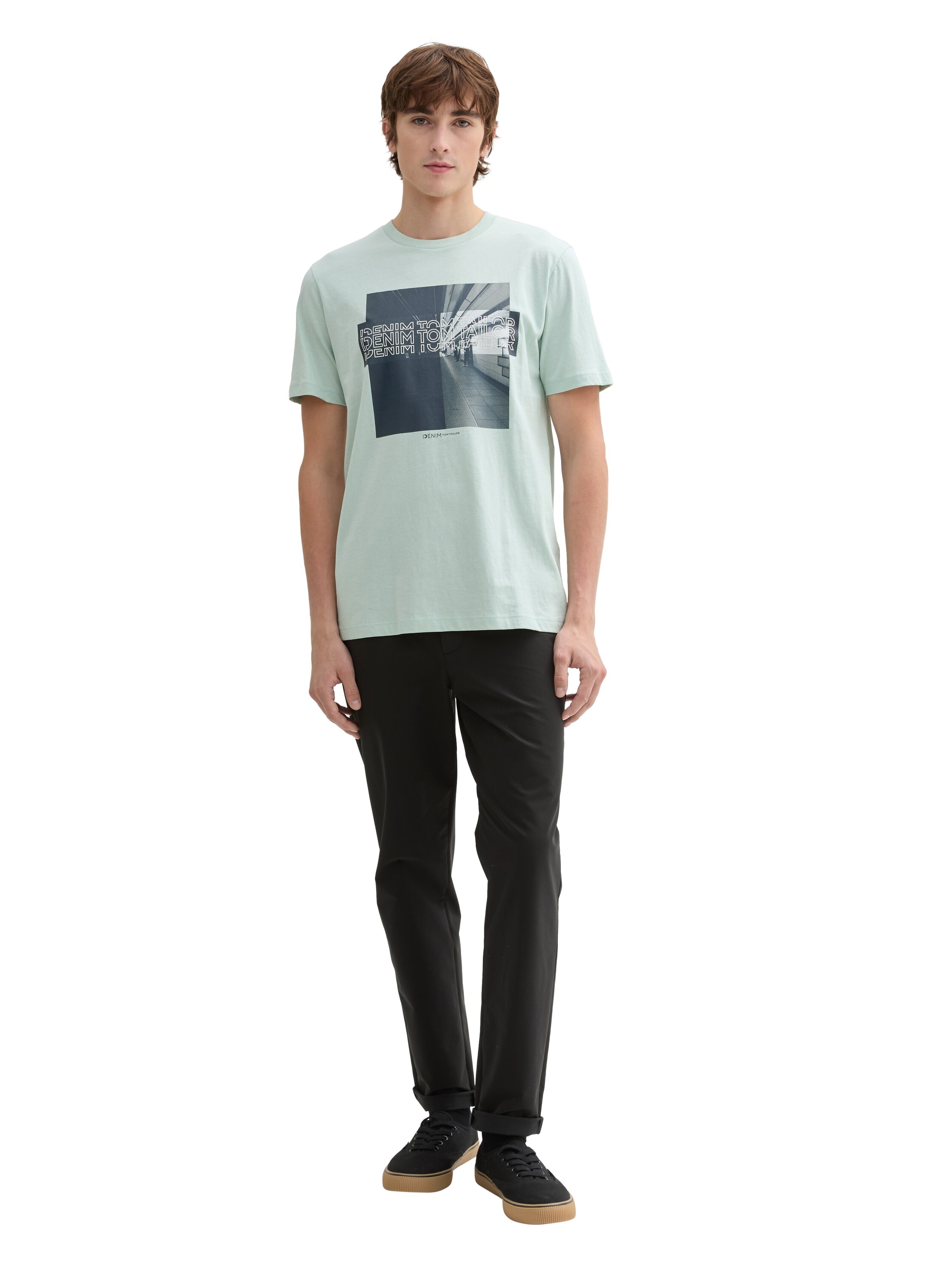 TOM TAILOR Denim Print-Shirt, mit Frontprint