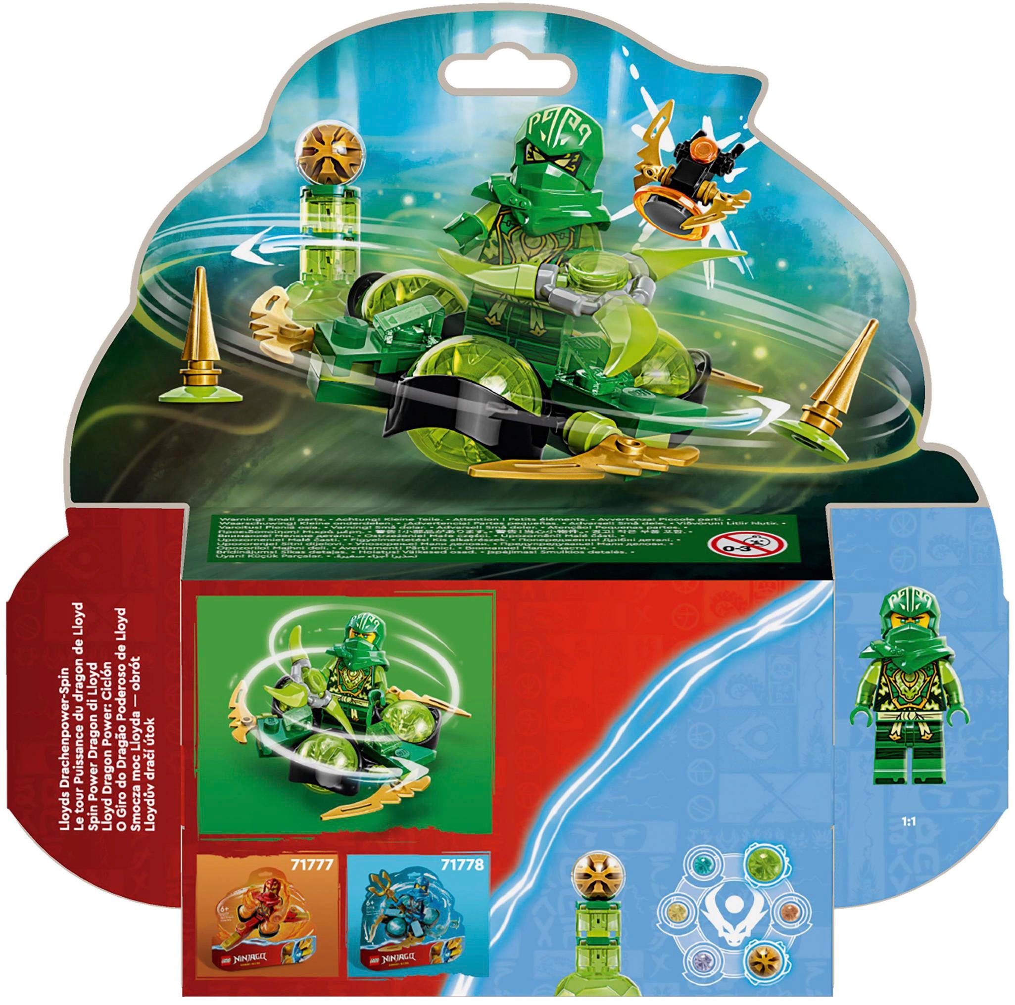 LEGO® Konstruktionsspielsteine »Lloyds Drachenpower-Spinjitzu-Spin (71779), LEGO® NINJAGO«, (56 St.), Made in Europe