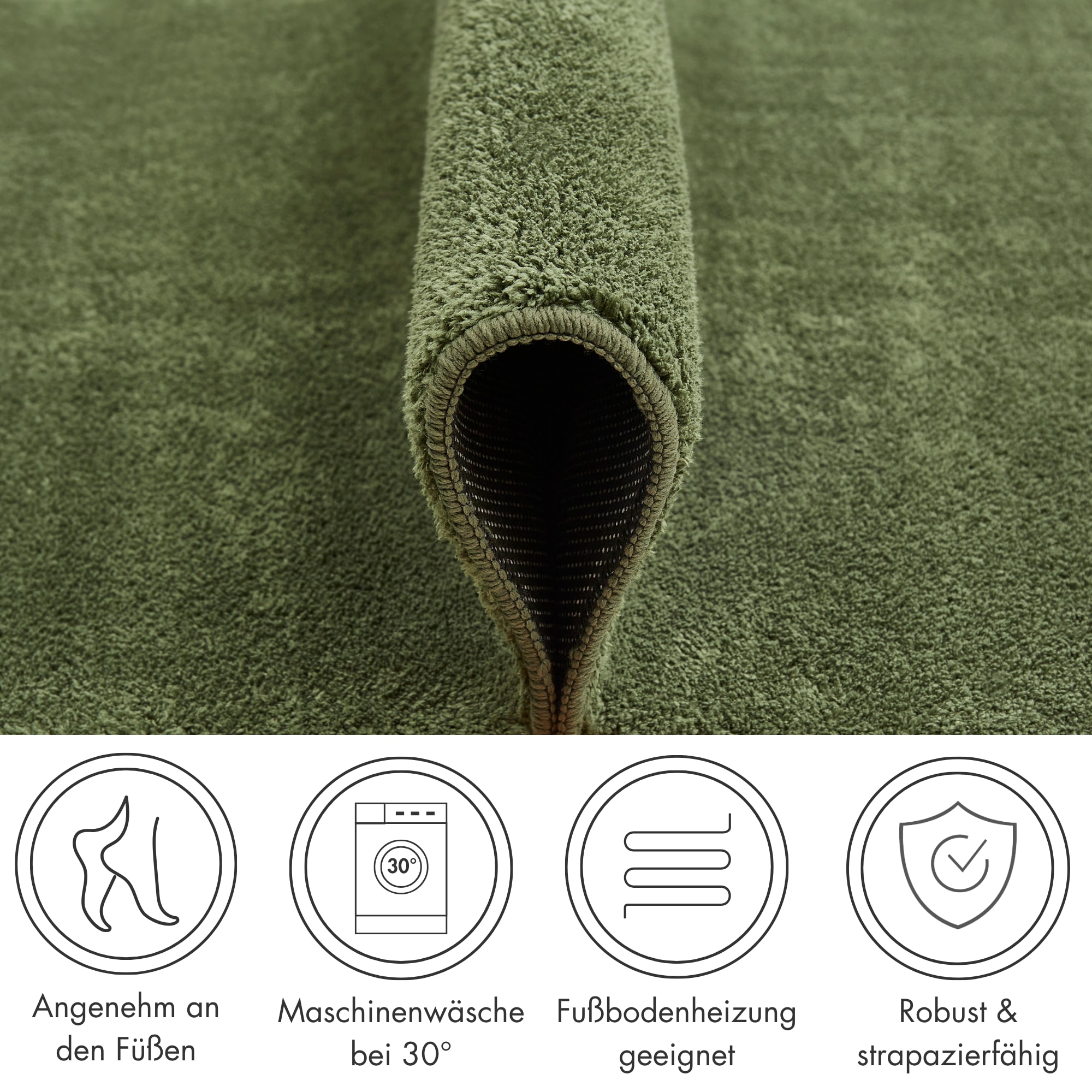 Andiamo Teppich »Arezzo« rund 16 mm Höhe