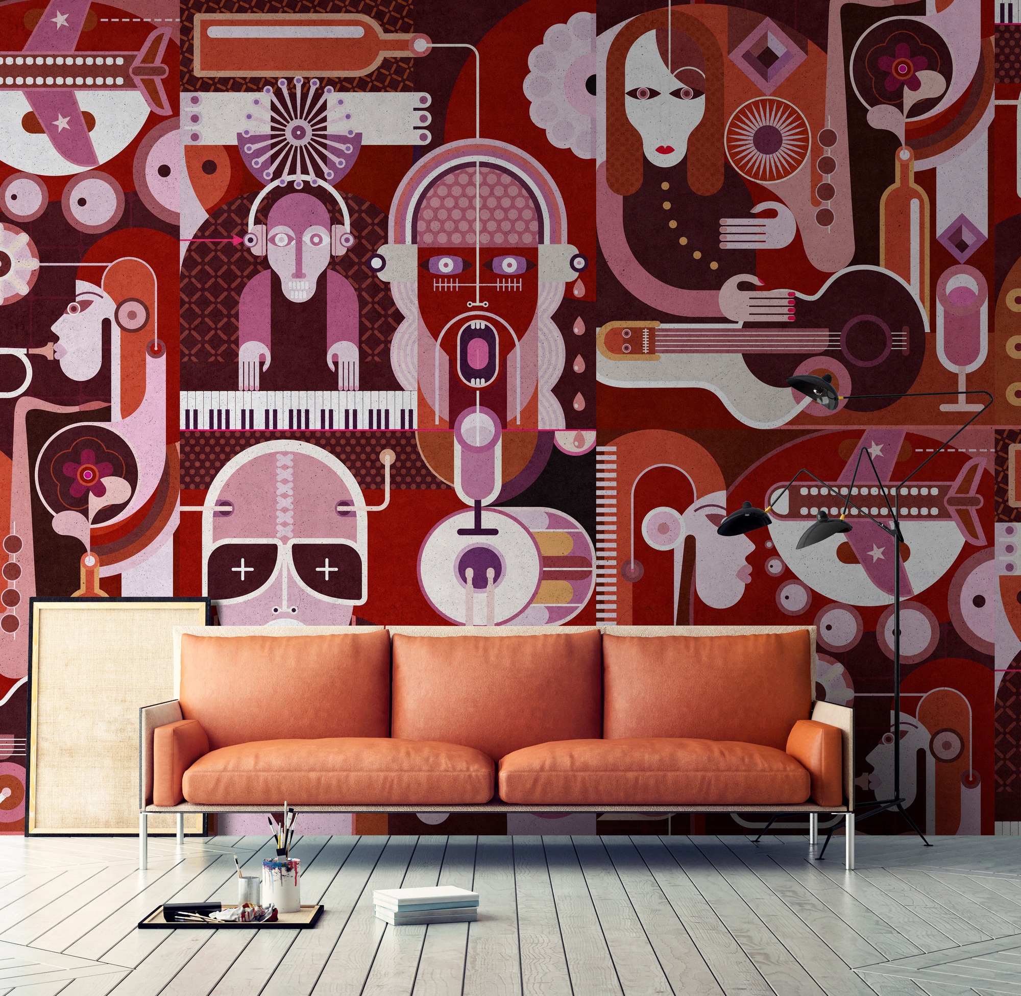 living walls Fototapete "Walls by Patel Wall Of Sound 2" glatt Vlies, Wand, günstig online kaufen