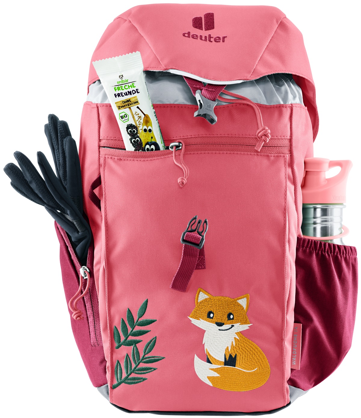 DEUTER Kinderrucksack "WALDFUCHS 14", B/H/T: 22cm x 37cm x 17cmdahlia, raspberry, Rucksäcke, für aktive Abenteuer, 14 Liter Volumen, gute Belüftung