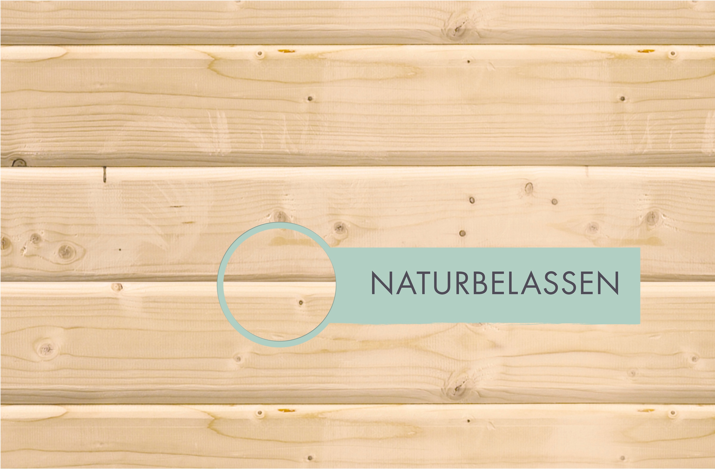 Karibu Gartenhaus-Fußboden »für "Callisto 2", naturbelassen«, aus hochwertigem Massivholz, mit kesseldruckimprägnierten Bodenbalken