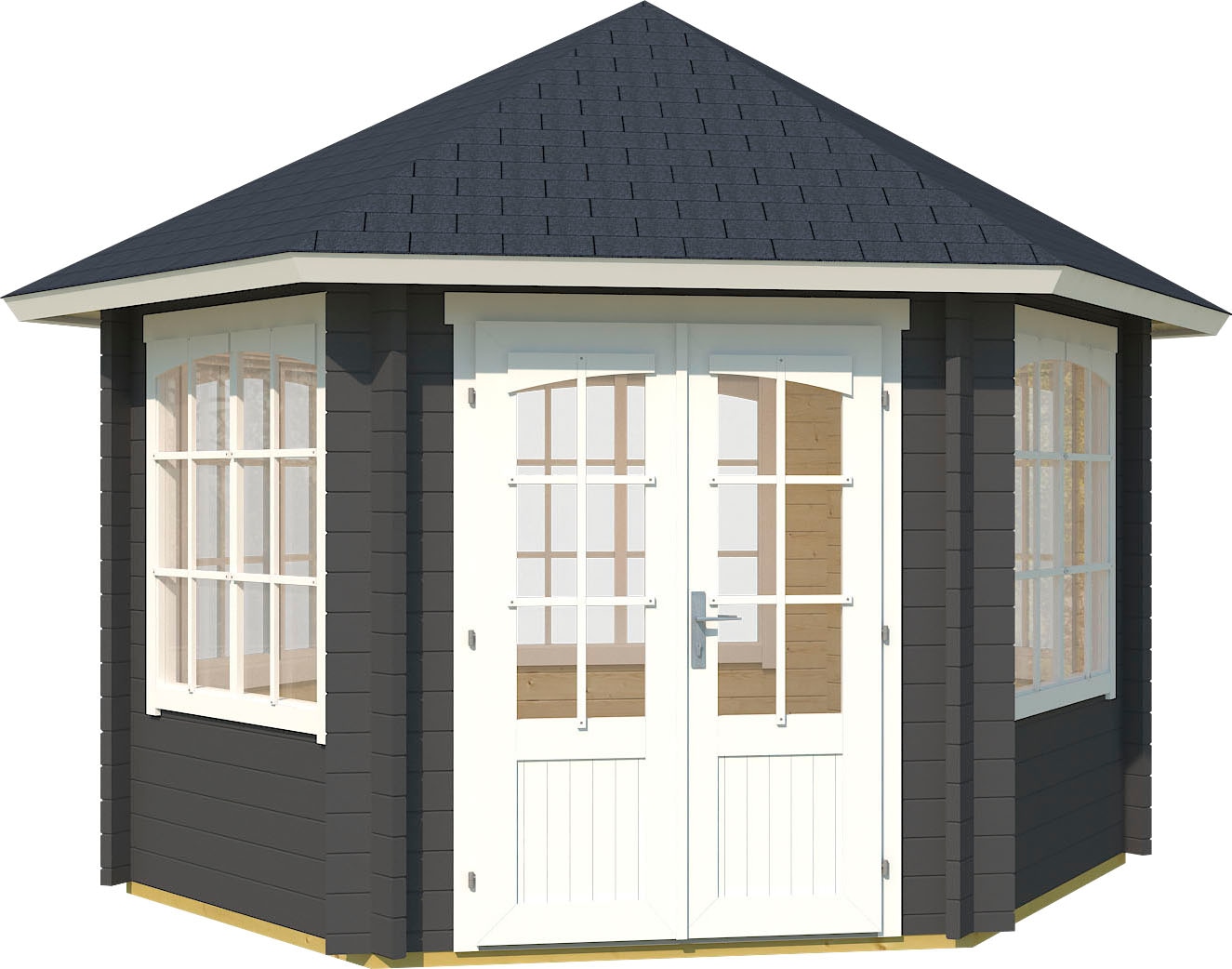 LASITA MAJA Pavillon "Ilmenau" BxT: 420x363,7 cm, Fichtenholz