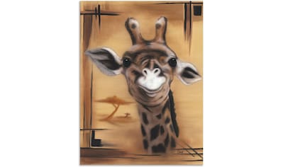 Wandbild »Giraffe«, Giraffen Bilder, (1 St.)