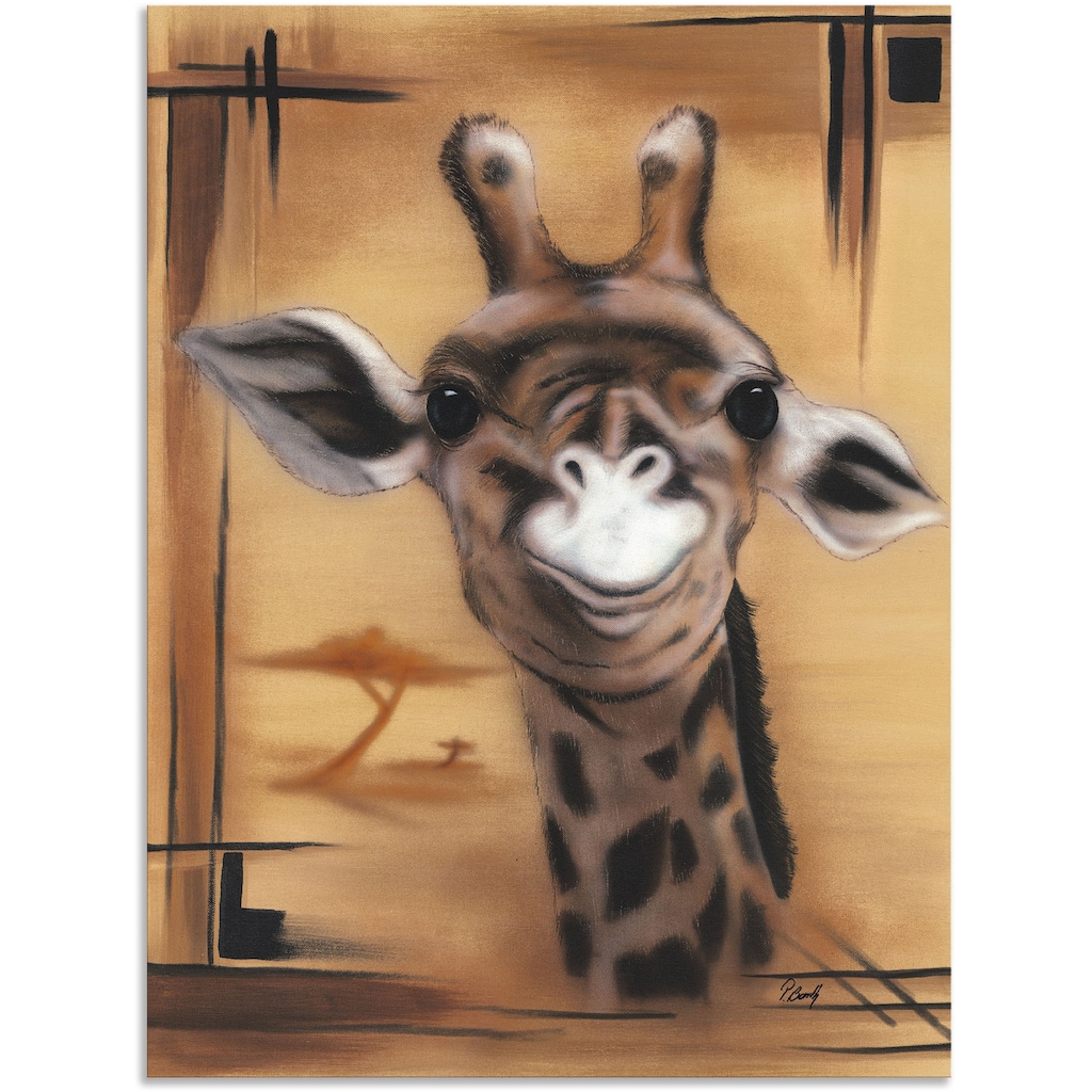 Artland Wandbild »Giraffe«, Giraffen Bilder, (1 St.)