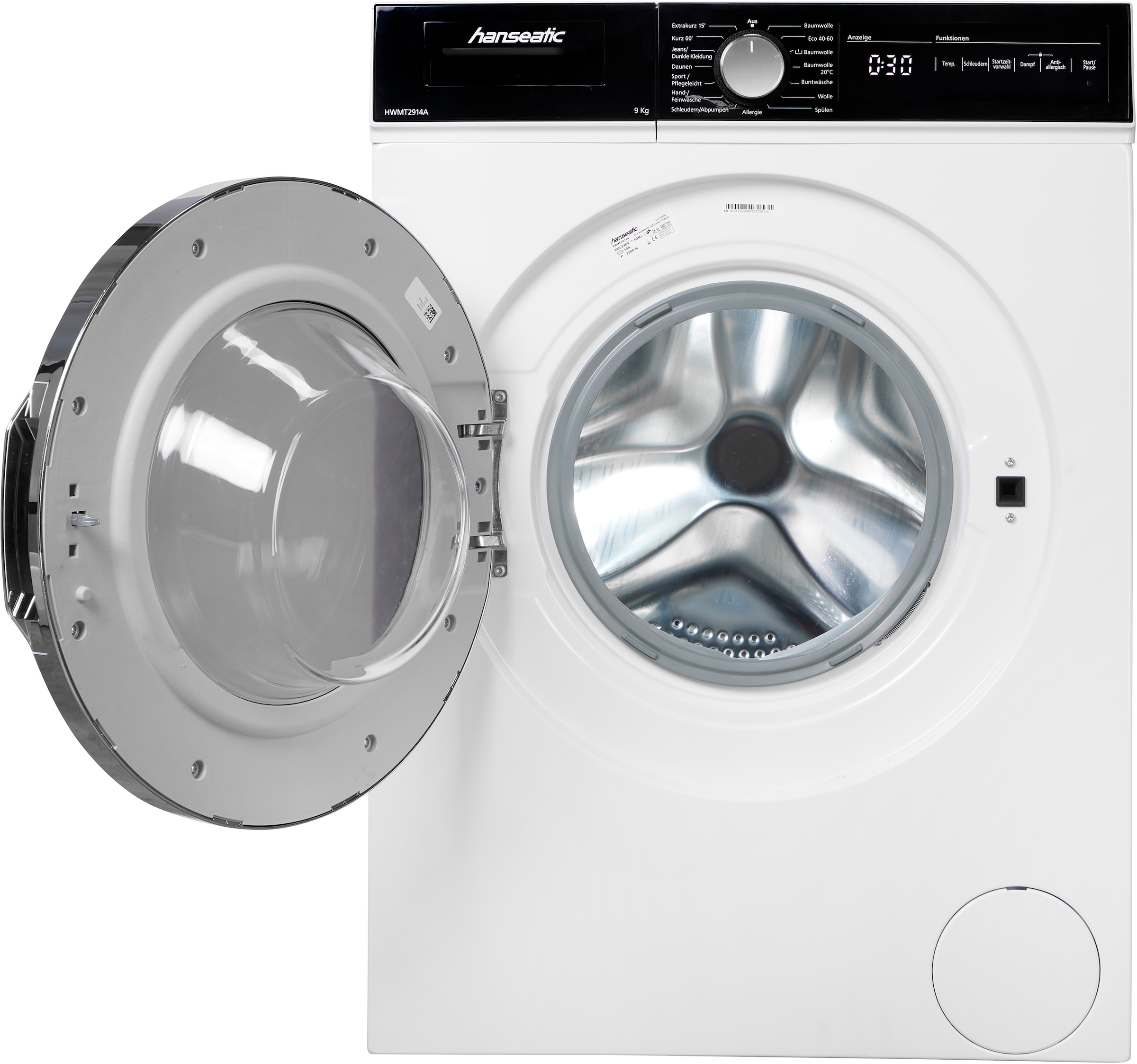 Hanseatic Waschmaschine »HWMT2914A« 9 kg 1400 U/min