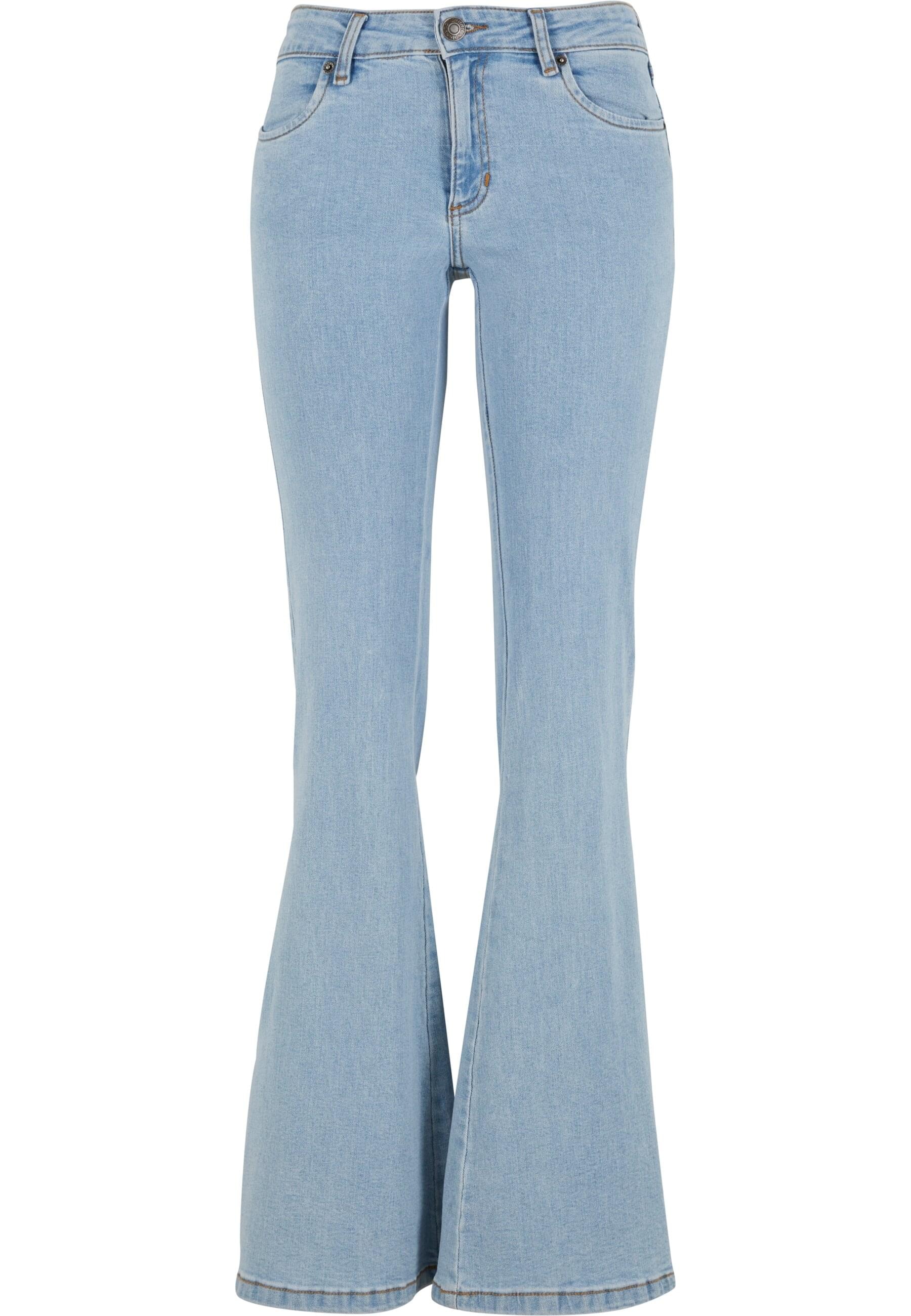 Bequeme Jeans »Urban Classics Damen Ladies Organic Low Waist Flared Denim«