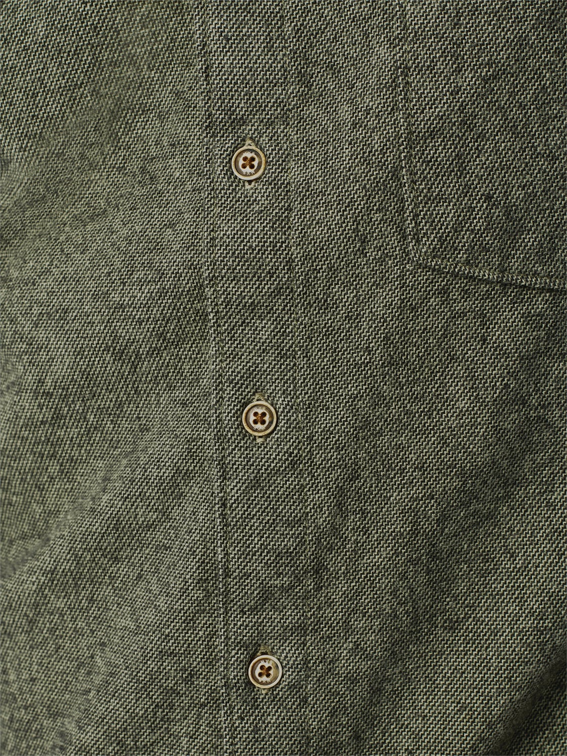NO EXCESS Langarmhemd »No Excess Zweifarbiges Twill-Hemd«