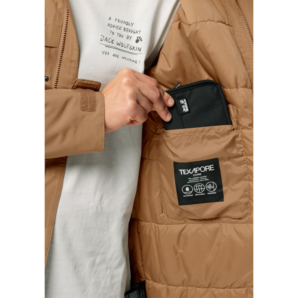 Jack Wolfskin Funktionsparka »WINTERLAGER PARKA M«, mit Kapuze