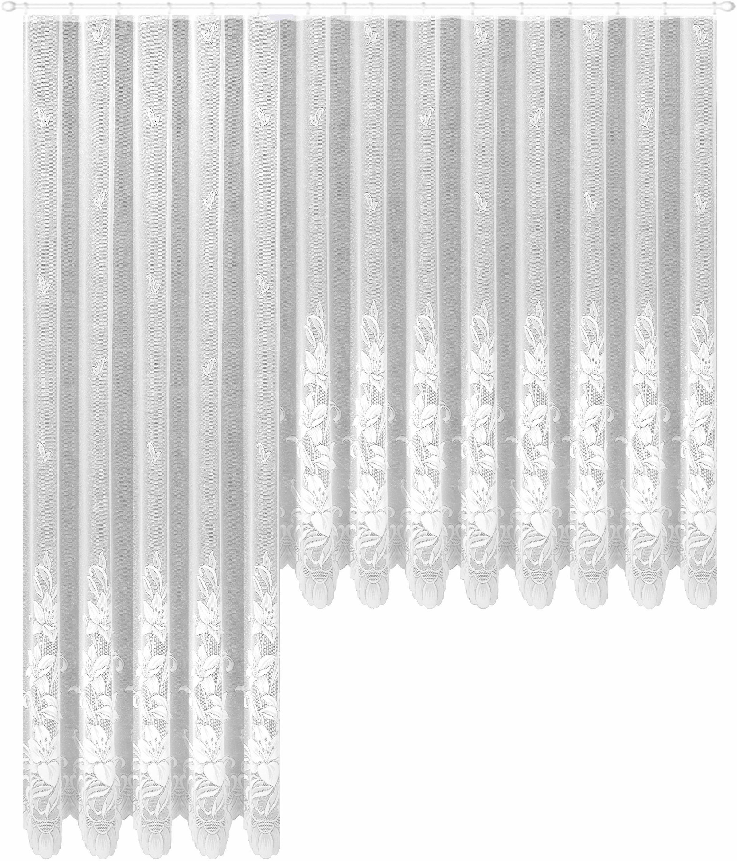 Weckbrodt Gardine "Wismar" Kräuselband 1 Stk. tlg. Jacquard, strukturiert, günstig online kaufen