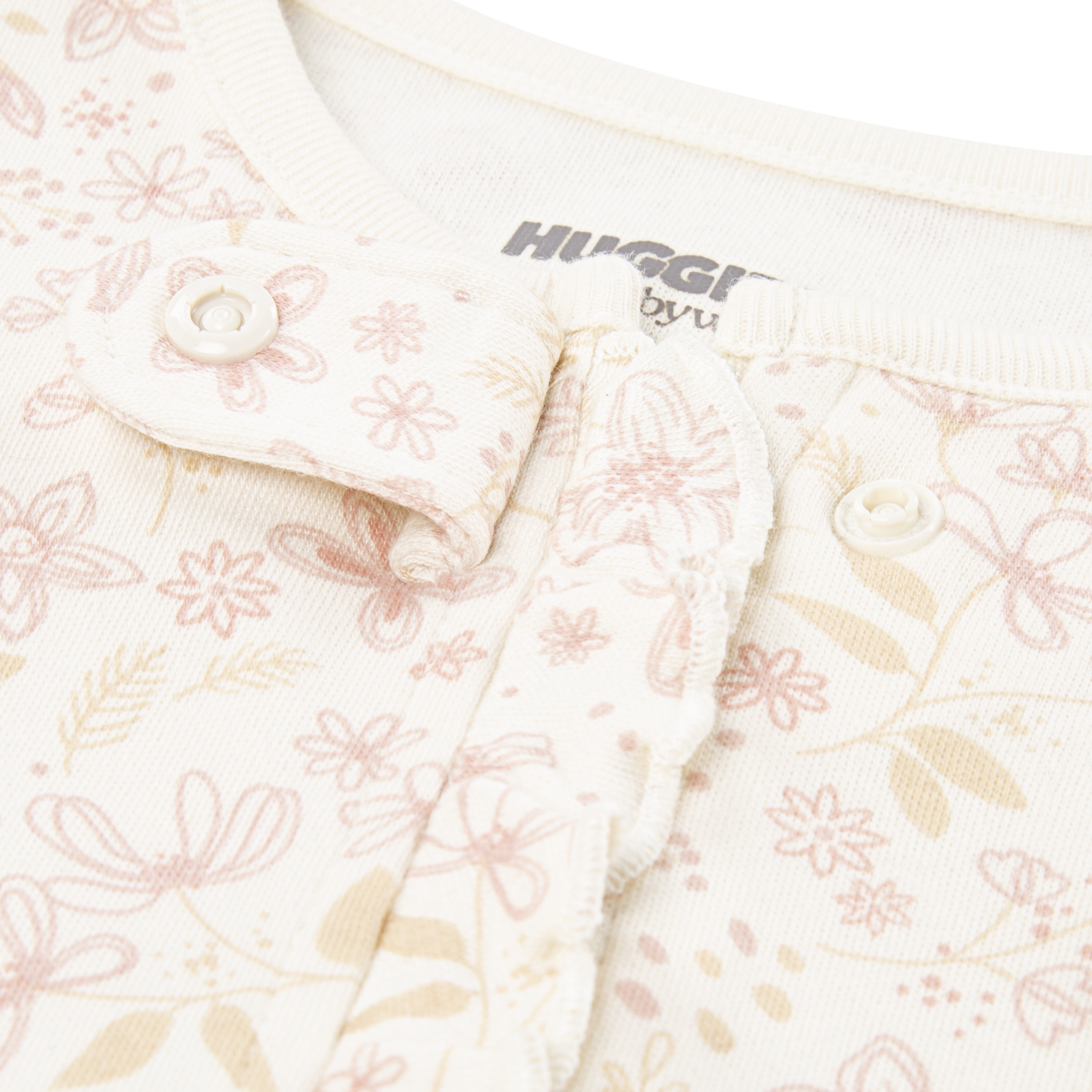Thumbnail - HUGGIES babywear Strampler "HUGG FOOTED COVERALL" Verdeckter Reißverschluss mit Kinnschutz
