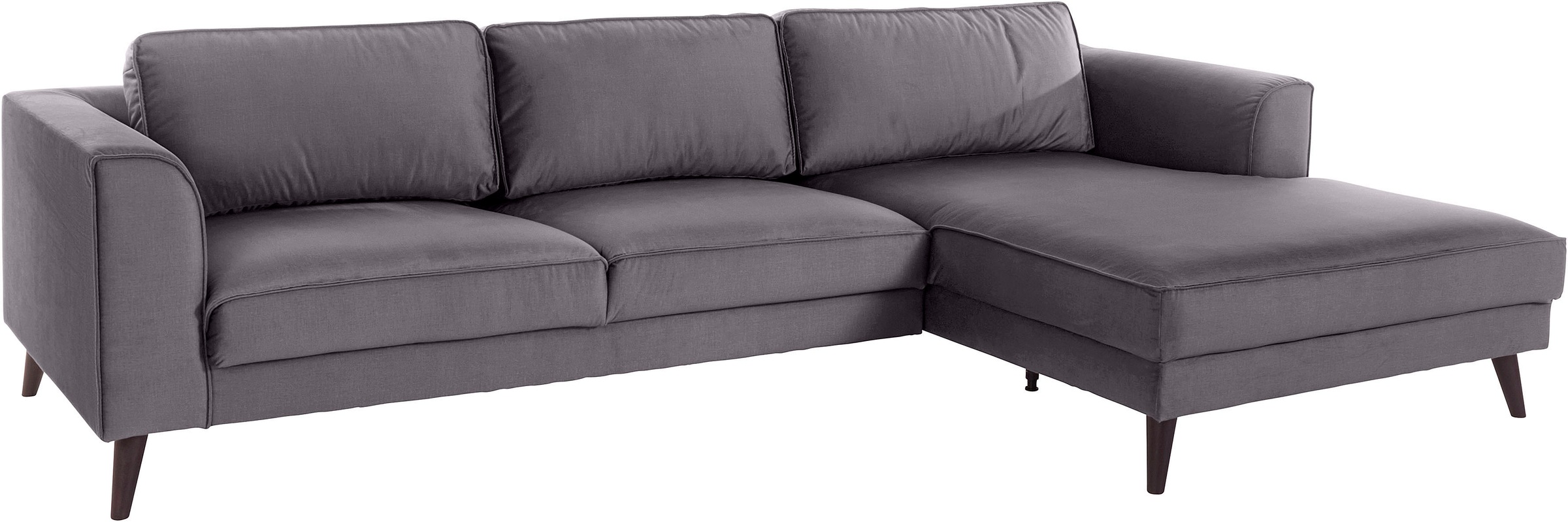 Thumbnail - Home affaire Ecksofa "Lumber Jack, elegant und bequem, Breite 280, hoher Fuß, L-Form" in moderner Optik