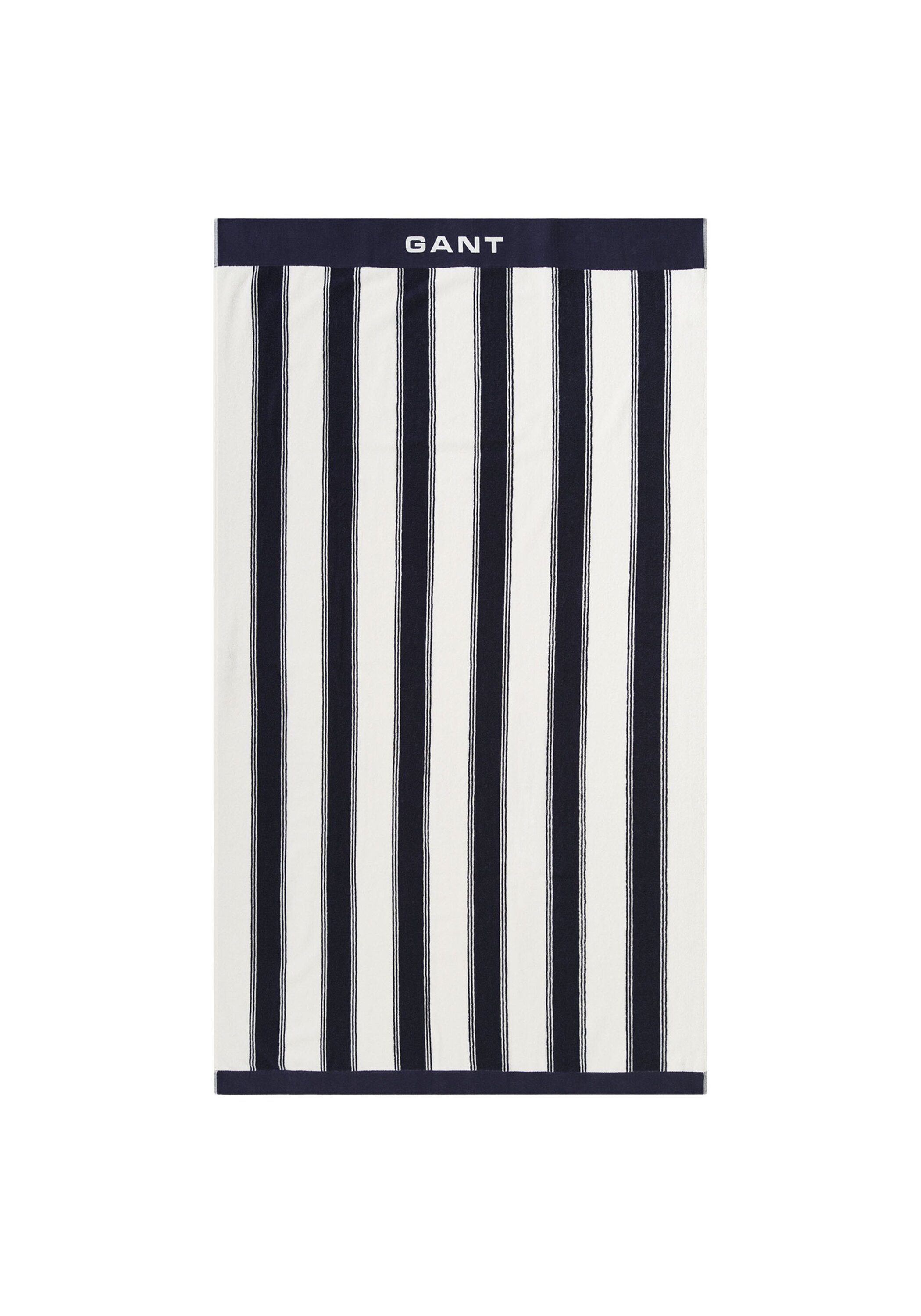 Strandtuch GANT, B:100cm, blau, Obermaterial: 100% Baumwolle CO., Handtücher, "Strandtuch YACHT STRIPE BEACH TOWEL 1er Pack"