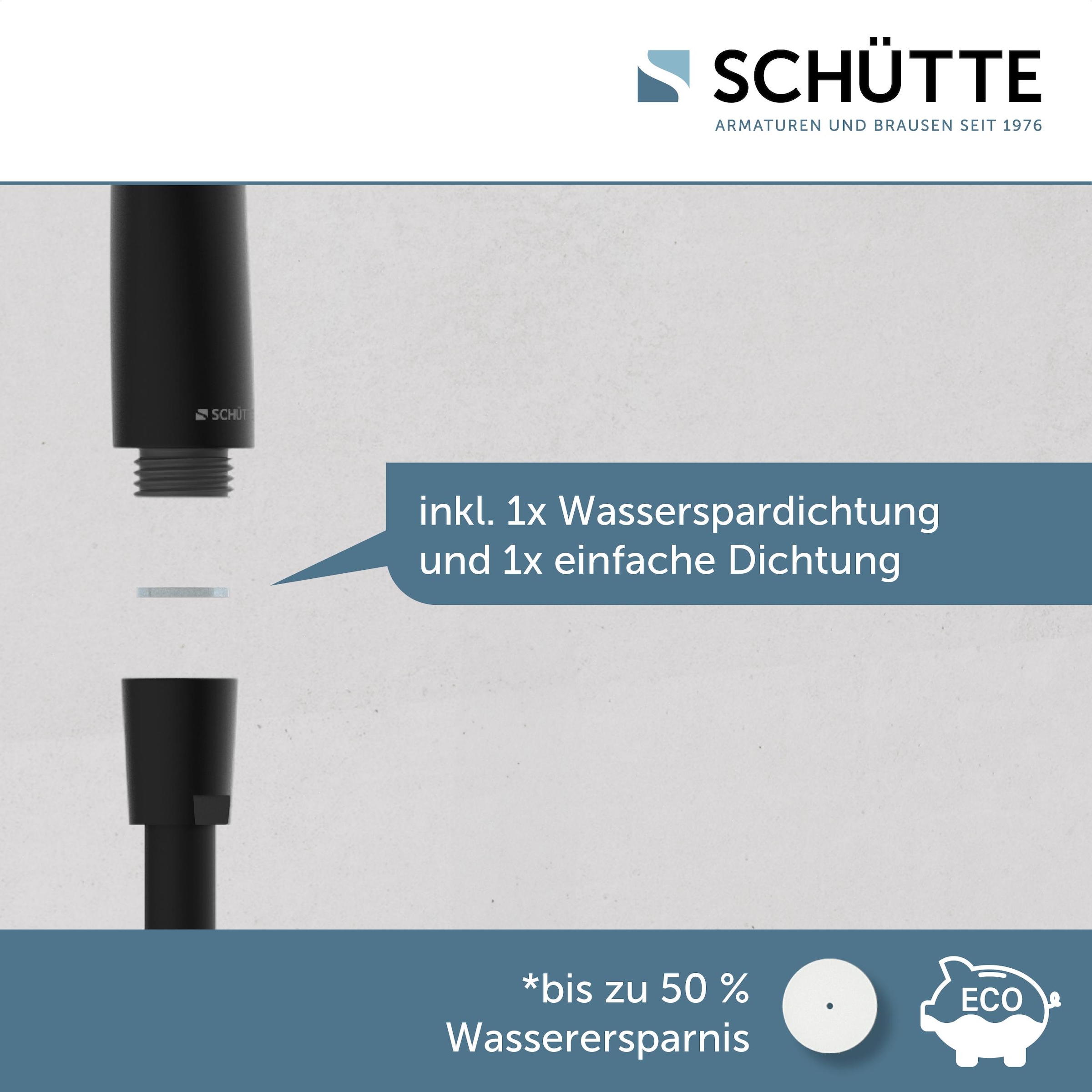 Schütte Handbrause »RAVEN«, (Set), 3-fach verstellbar, Antikalk, wassersparend