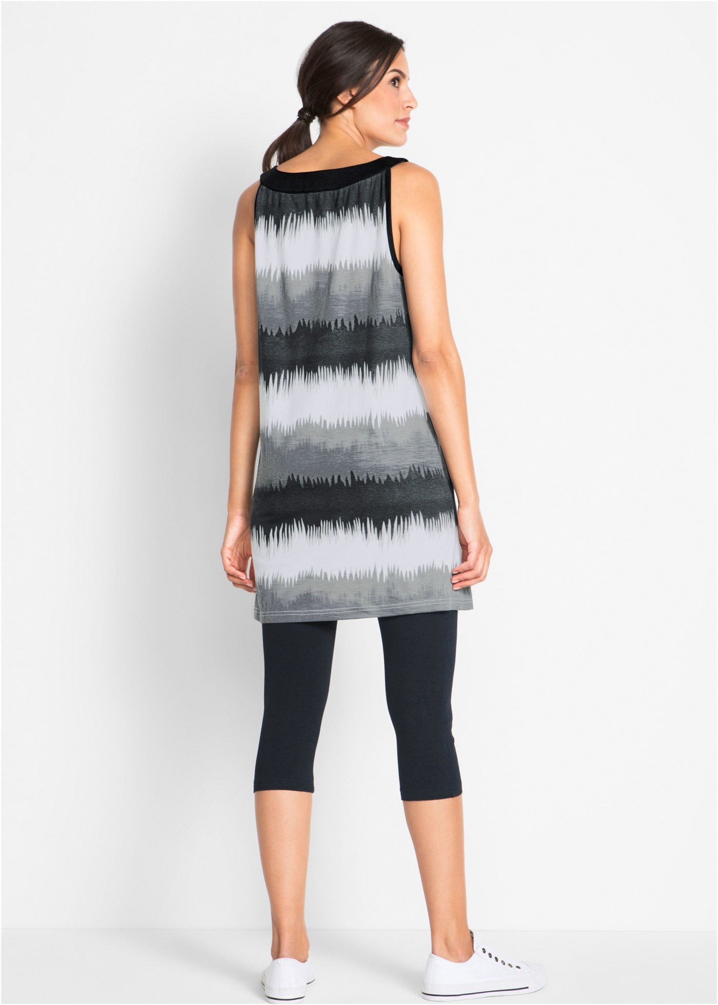 bonprix Jerseykleid Set, 2 tlg. mit Capri-Leggings in 3/4-Länge günstig online kaufen