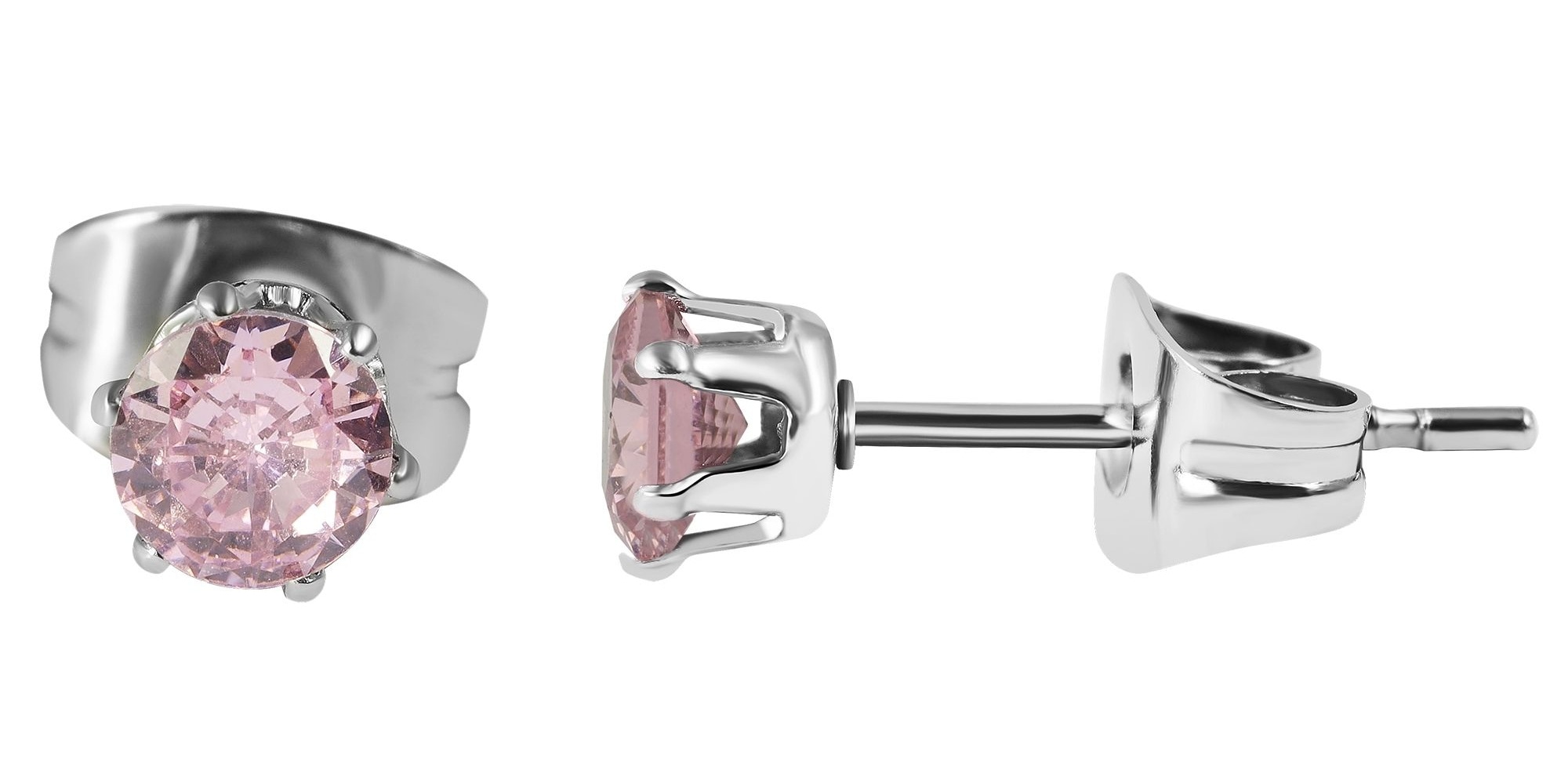 Adelia´s Paar Ohrhänger "Ohrringe – Ohrstecker aus Edelstahl mit Zirkonia" Ideal als Geschenk zum einfach so