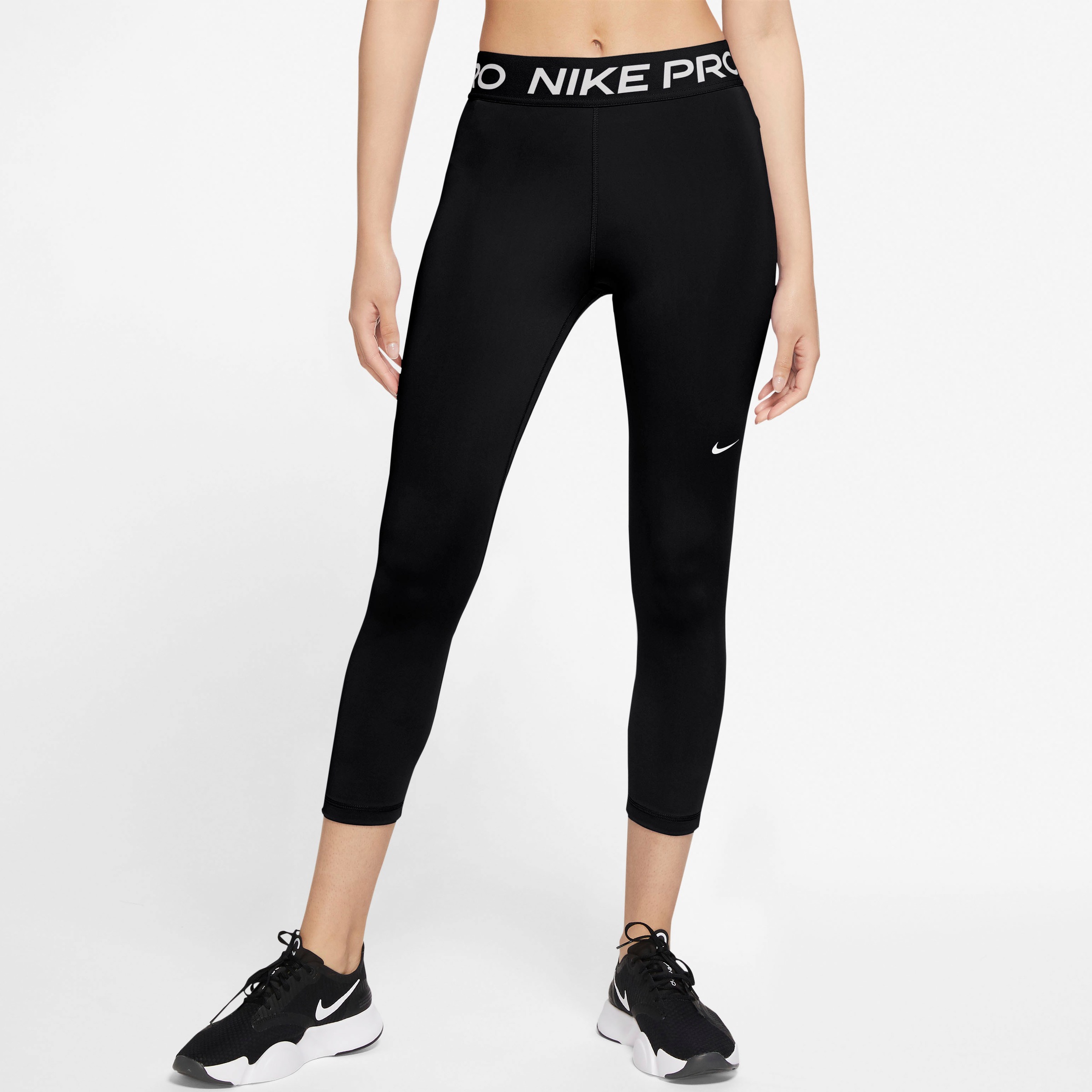 Nike Trainingstights "Pro Womens Mid-Rise Crop Leggings" günstig online kaufen