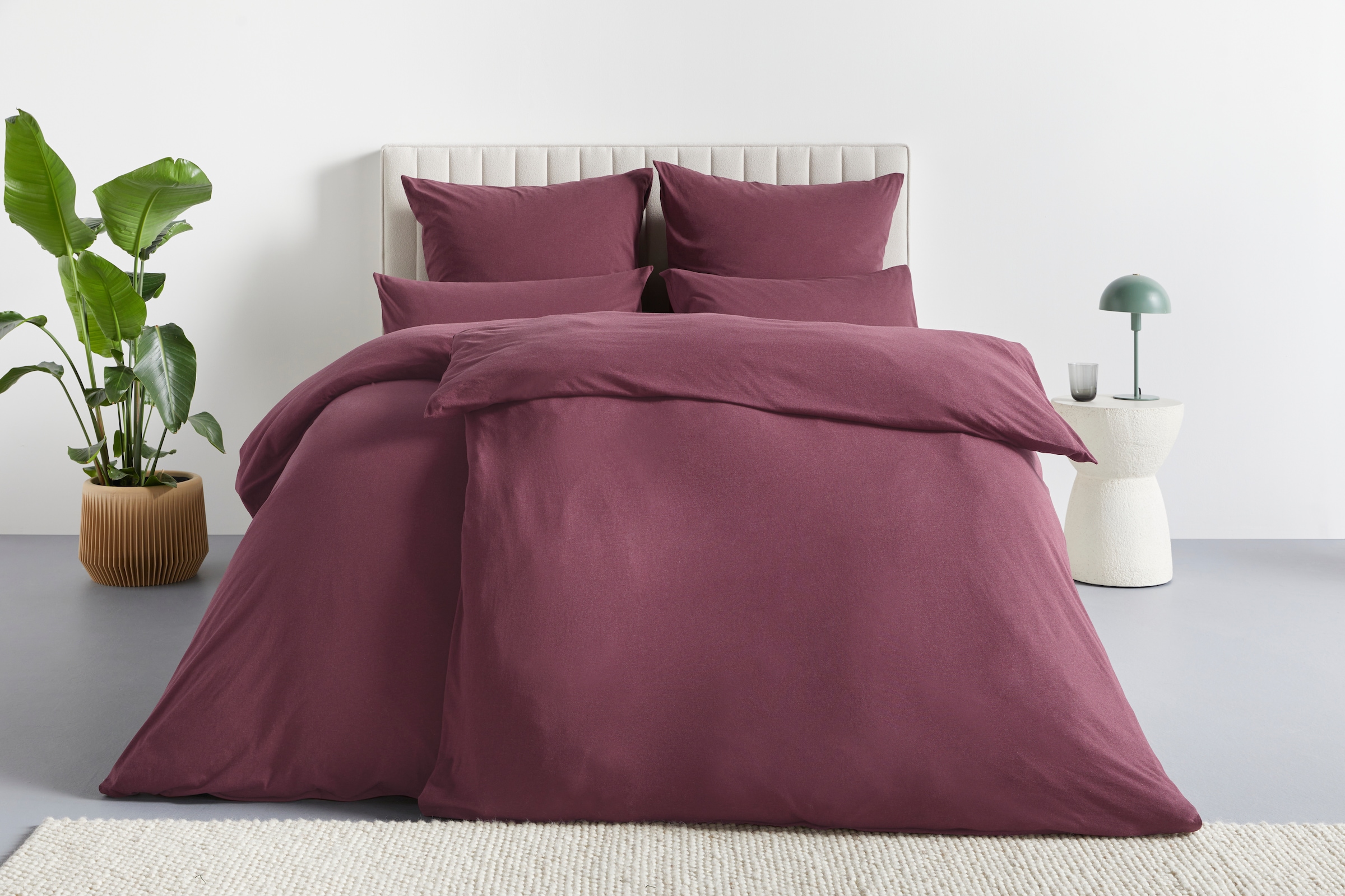 OTTO home Bettwäsche »Valje«, NEUHEIT: ab Größe 135x200 cm, Jersey Qualität in Melange-Optik