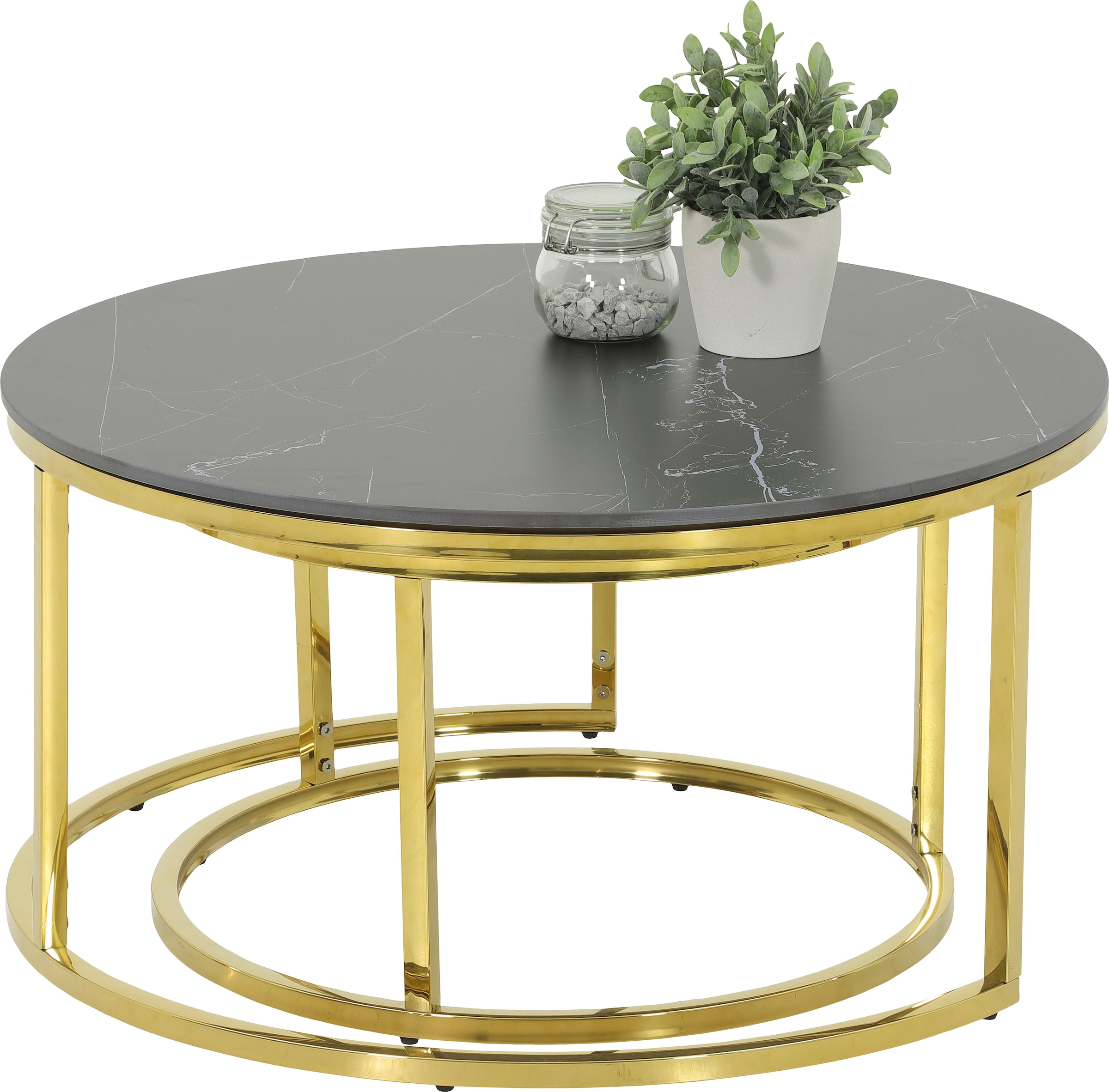 HELA Satztisch "LUIS Topseller, Couchtisch rund" Set, 2 Stk. tlg. 2er Set, günstig online kaufen