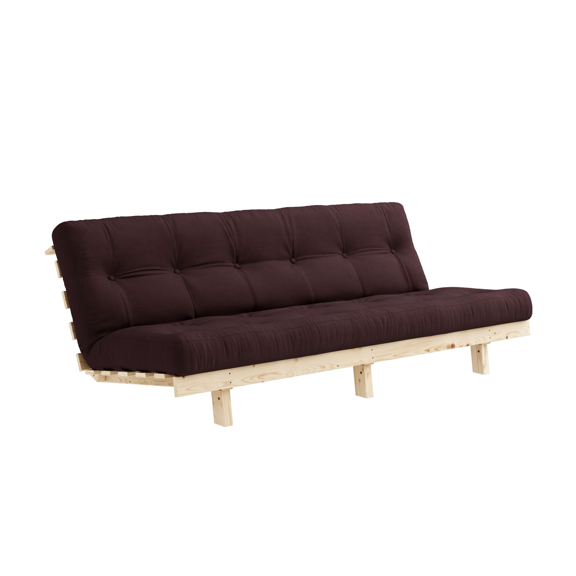Karup Design Schlafsofa »Lean 200 Schlafsofa, Gästebett, Sofa mit Futonmatratze«, (2 St.), Inkl. Futonmatratze, Liegefläche 130x200 cm, FSC® zertifizierte Kiefer