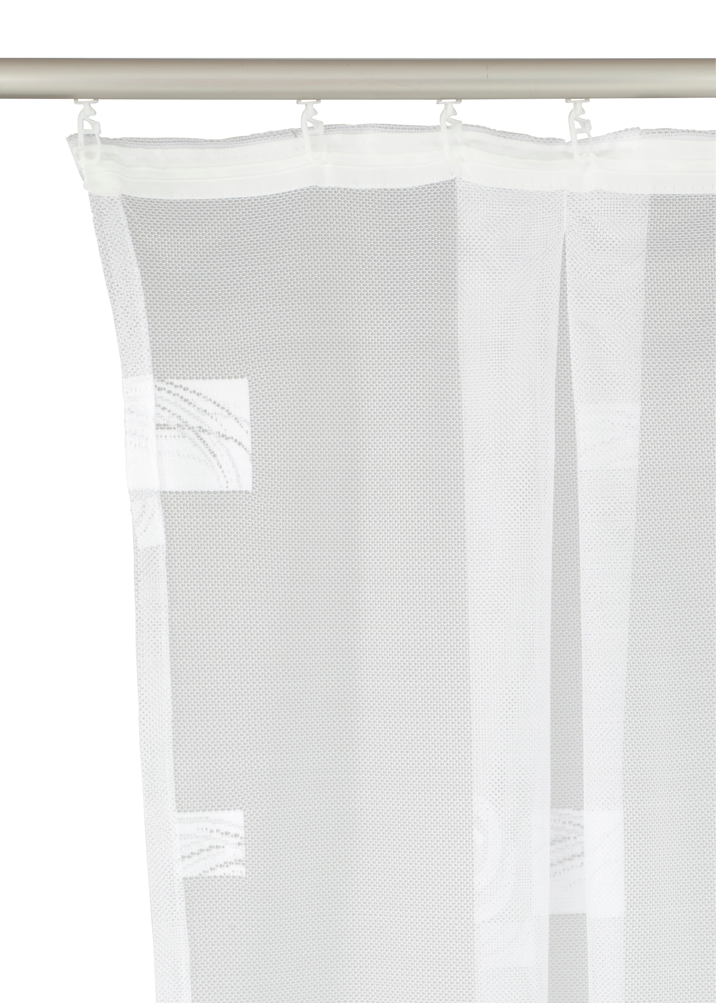 Thumbnail - Weckbrodt "Jacquardstore BL-MW" Kräuselband 1 Stk. tlg. feste Falten, Jacquard, Allover, Beschwerungsband, nach Maß