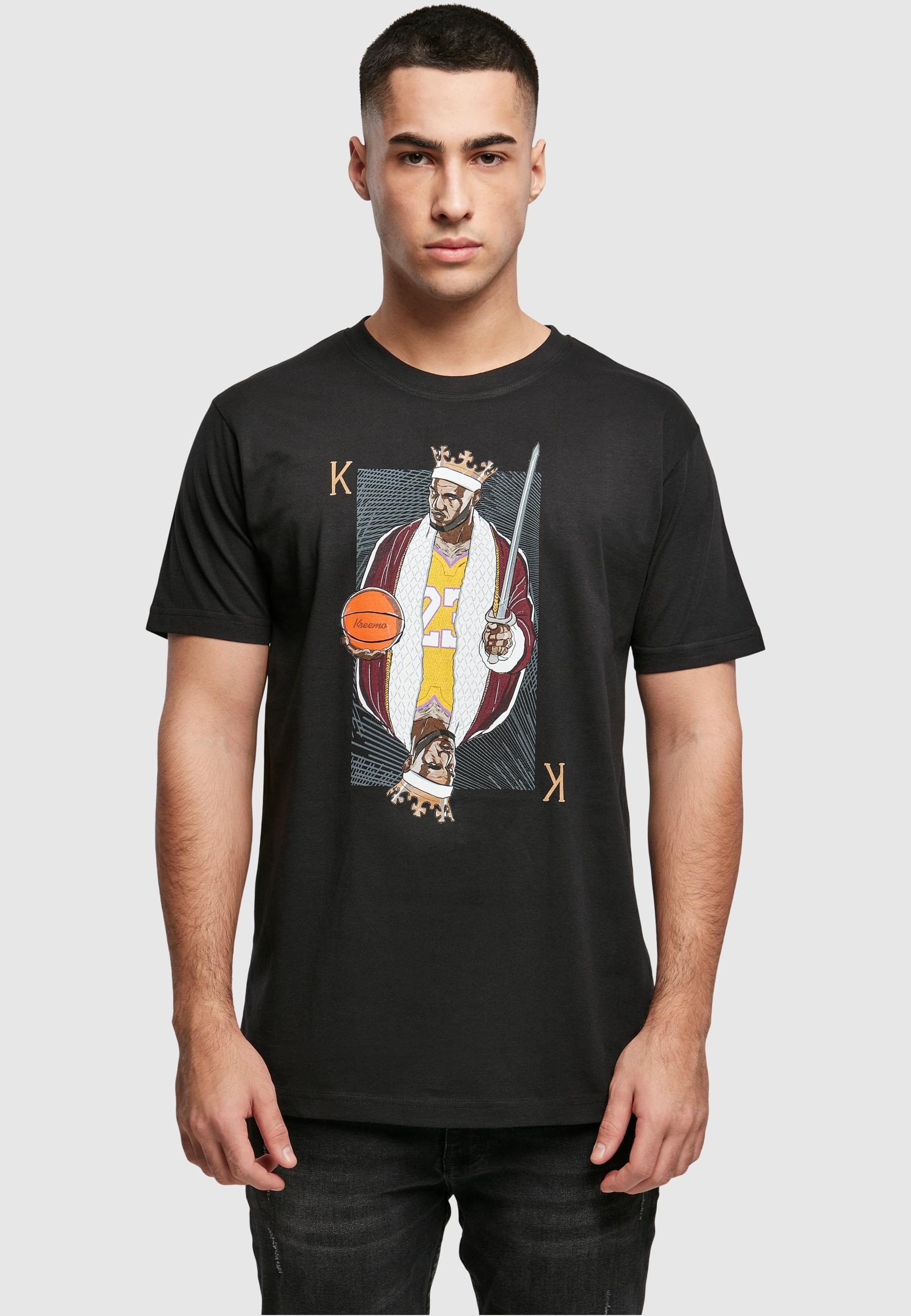 MisterTee T-Shirt »MisterTee Herren King James LA Tee«, (1 tlg.)