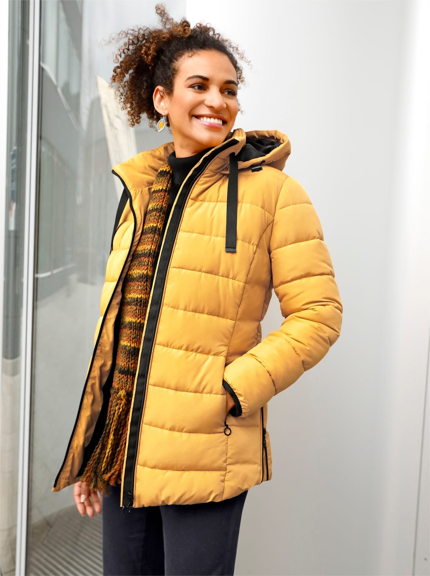 Casual Looks Steppjacke, mit Kapuze