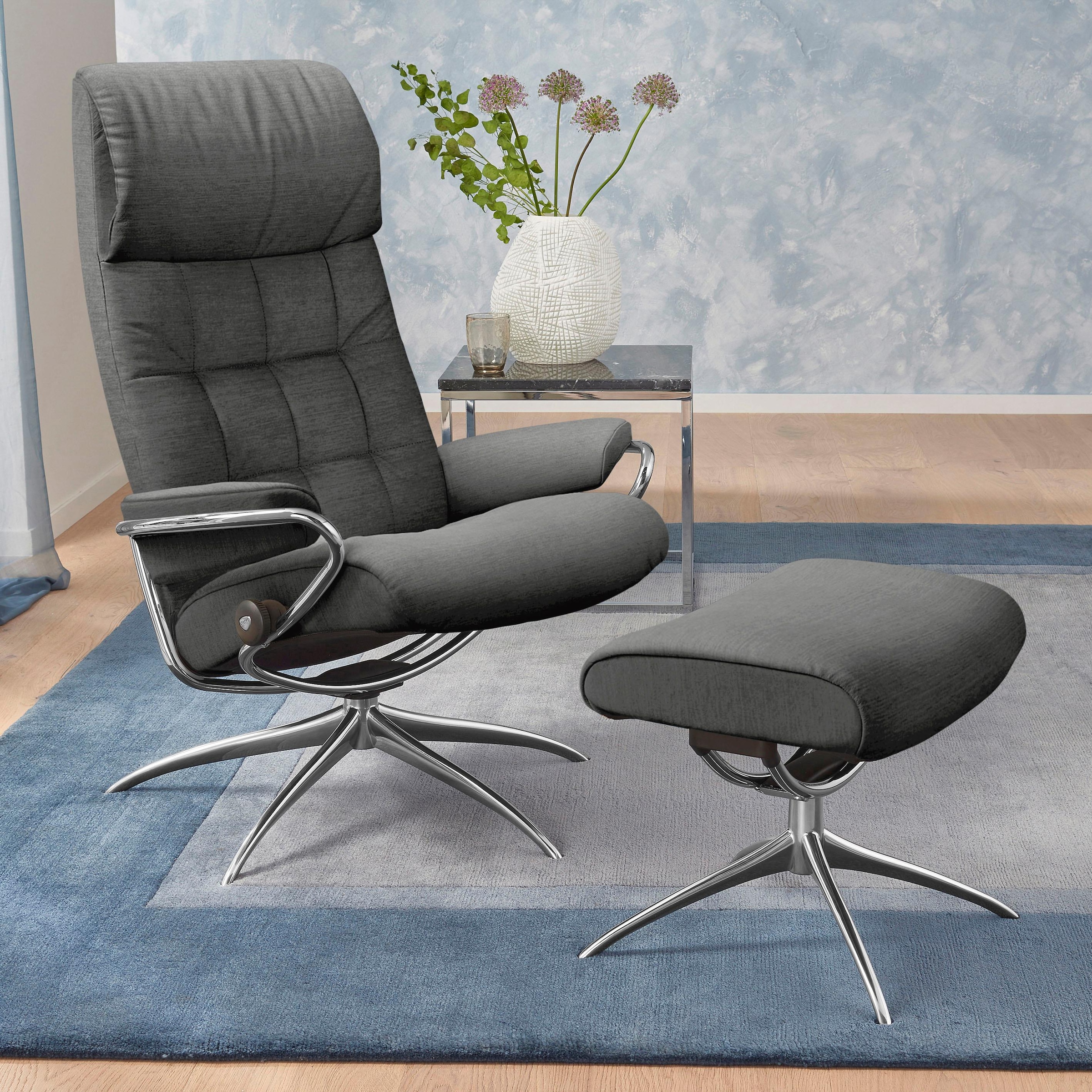 Stressless Relaxsessel "London", (Set, Relaxsessel mit Hocker), mit Hocker, günstig online kaufen