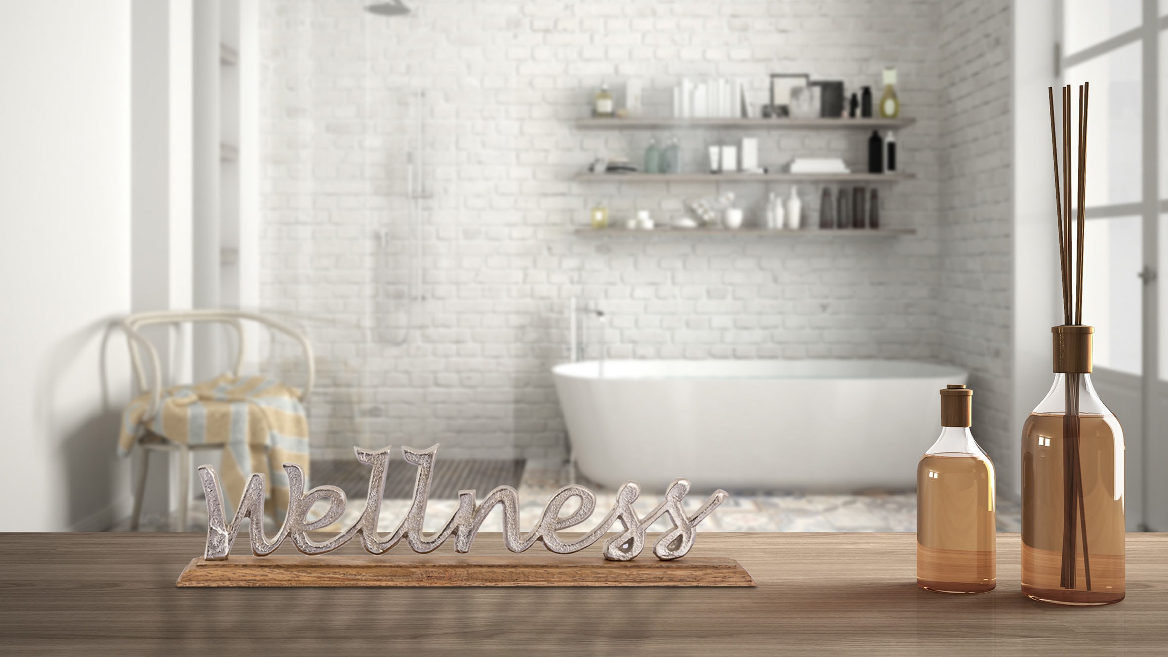 Holz Deko-Schriftzug bestellen my home »Wellness«, auf aus BAUR Metall, |
