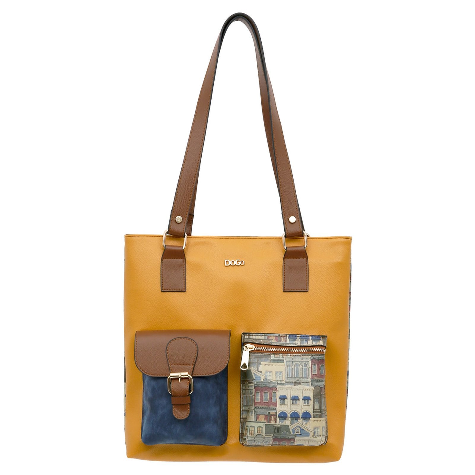 DOGO Umhängetasche "Multi Pocket Bag Shopper-Tasche Frame Of Mind Damen", V günstig online kaufen