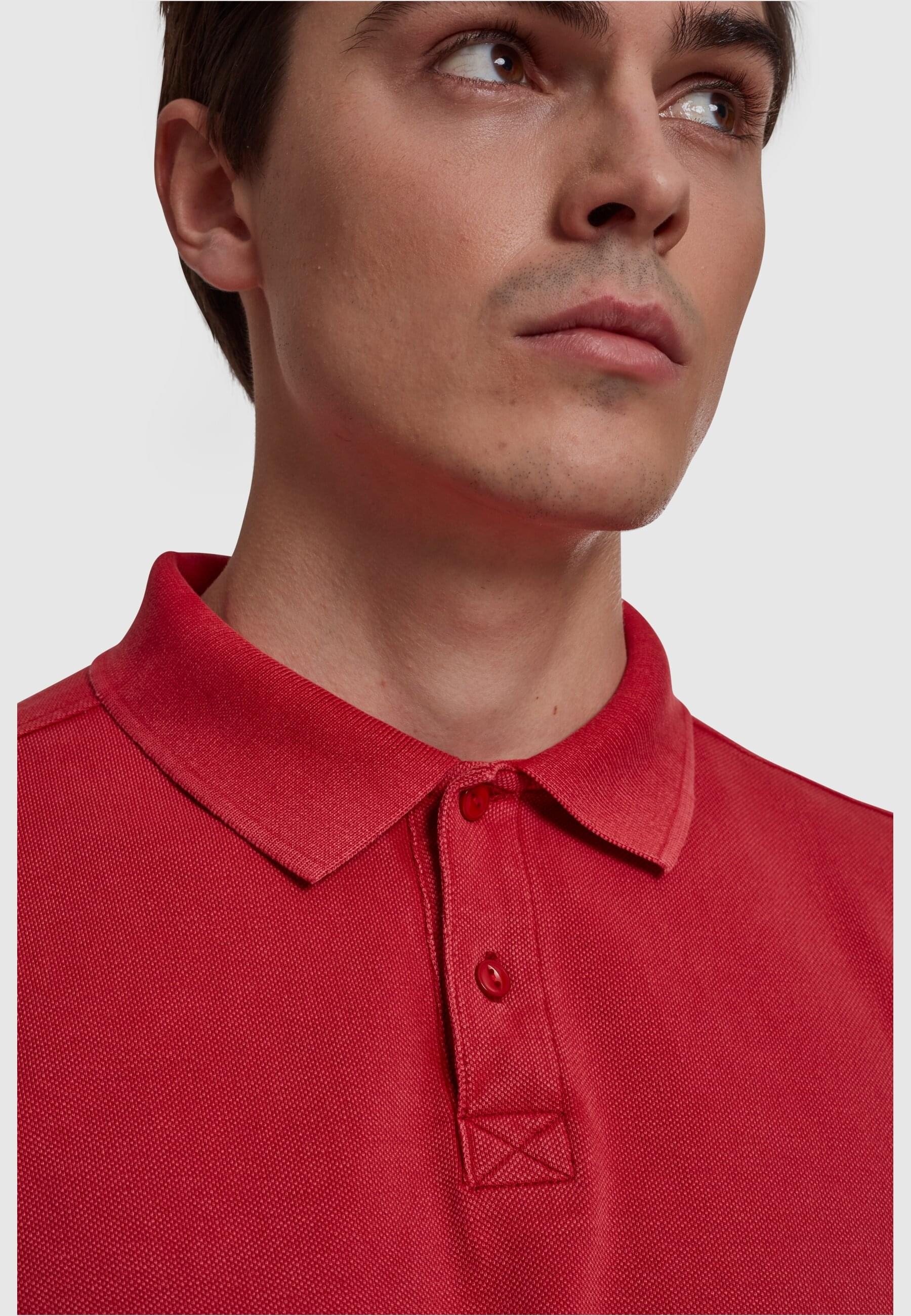 URBAN CLASSICS T-Shirt »Urban Classics Herren Garment Dye Pique Poloshirt«, (1 tlg.)