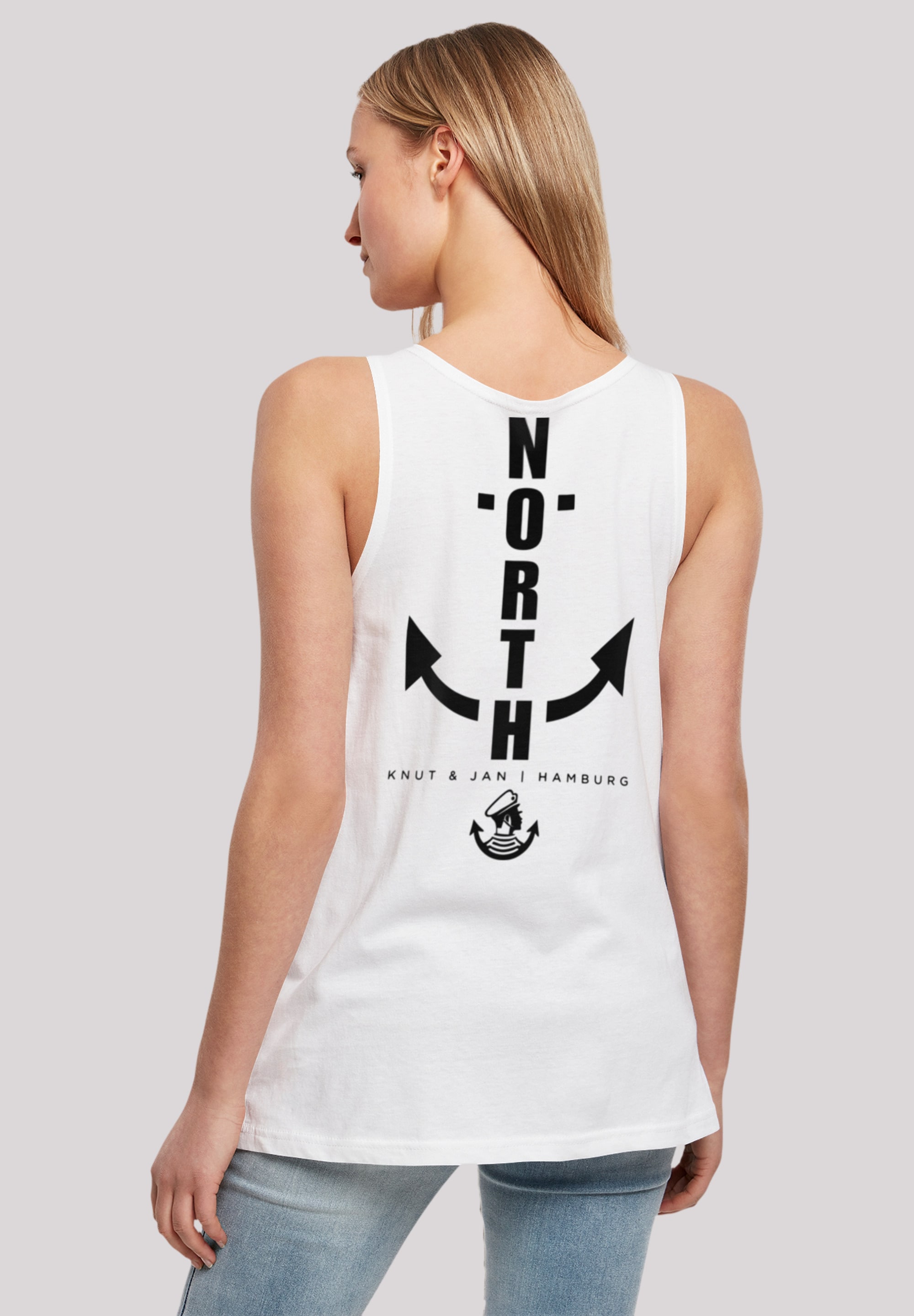 T-Shirt »North Anchor Knut & Jan Hamburg«, Print