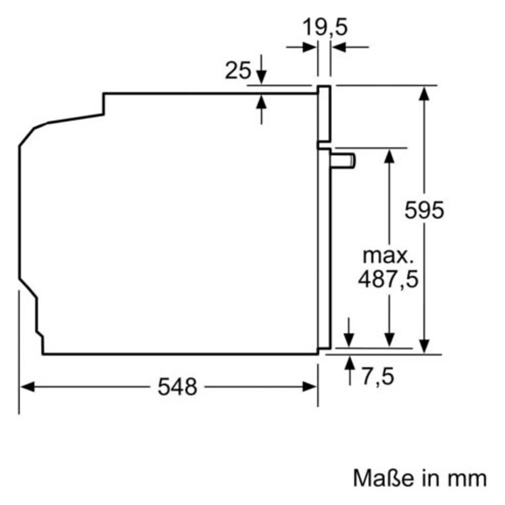 BOSCH Elektro-Herd-Set »HND411LM62«, HND411LM62, mit Teleskopauszug nachrüstbar