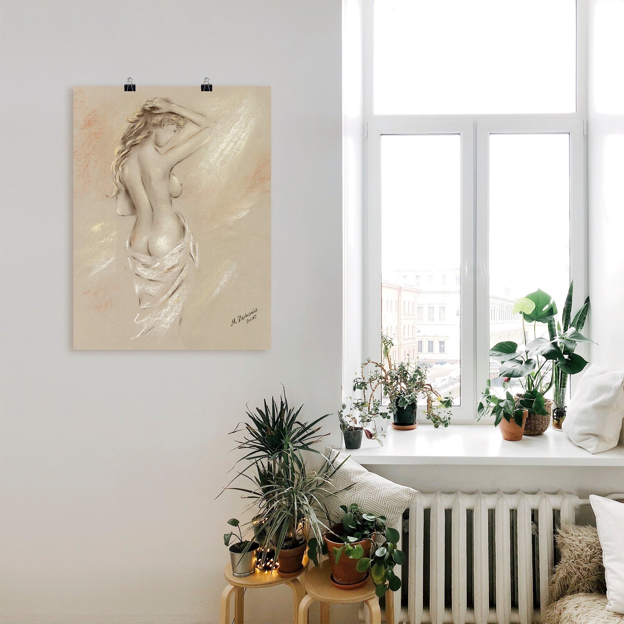 Artland Wandbild "Reizvolle Rundungen - weiblicher Akt" Frau 1 Stk. tlg. al günstig online kaufen