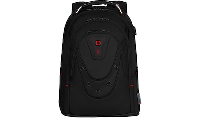 Laptoprucksack »Ibex Deluxe, schwarz«, für Laptops bis 16 Zoll; inkl. USB-Schleuse