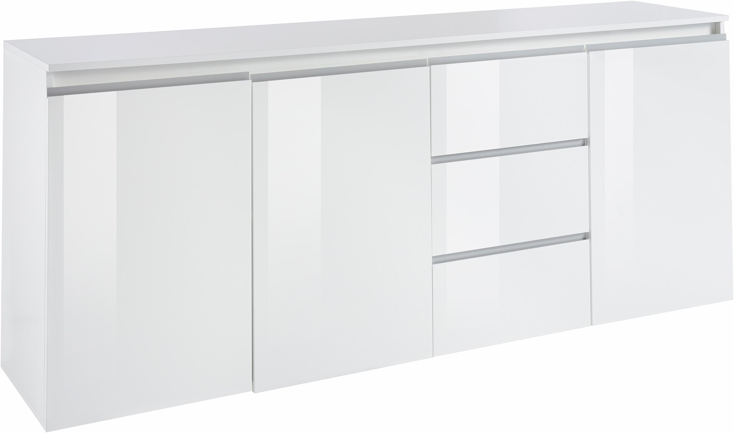 INOSIGN Sideboard »Magic, Kommode, Schrank, Kredenz«, mit 3 Türen und 3 Schubkästen Hochglanz lackiert (B/T/H) 200x40x80 cm