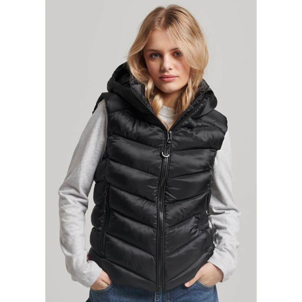 Superdry Steppweste »HOODED FUJI PADDED GILET«