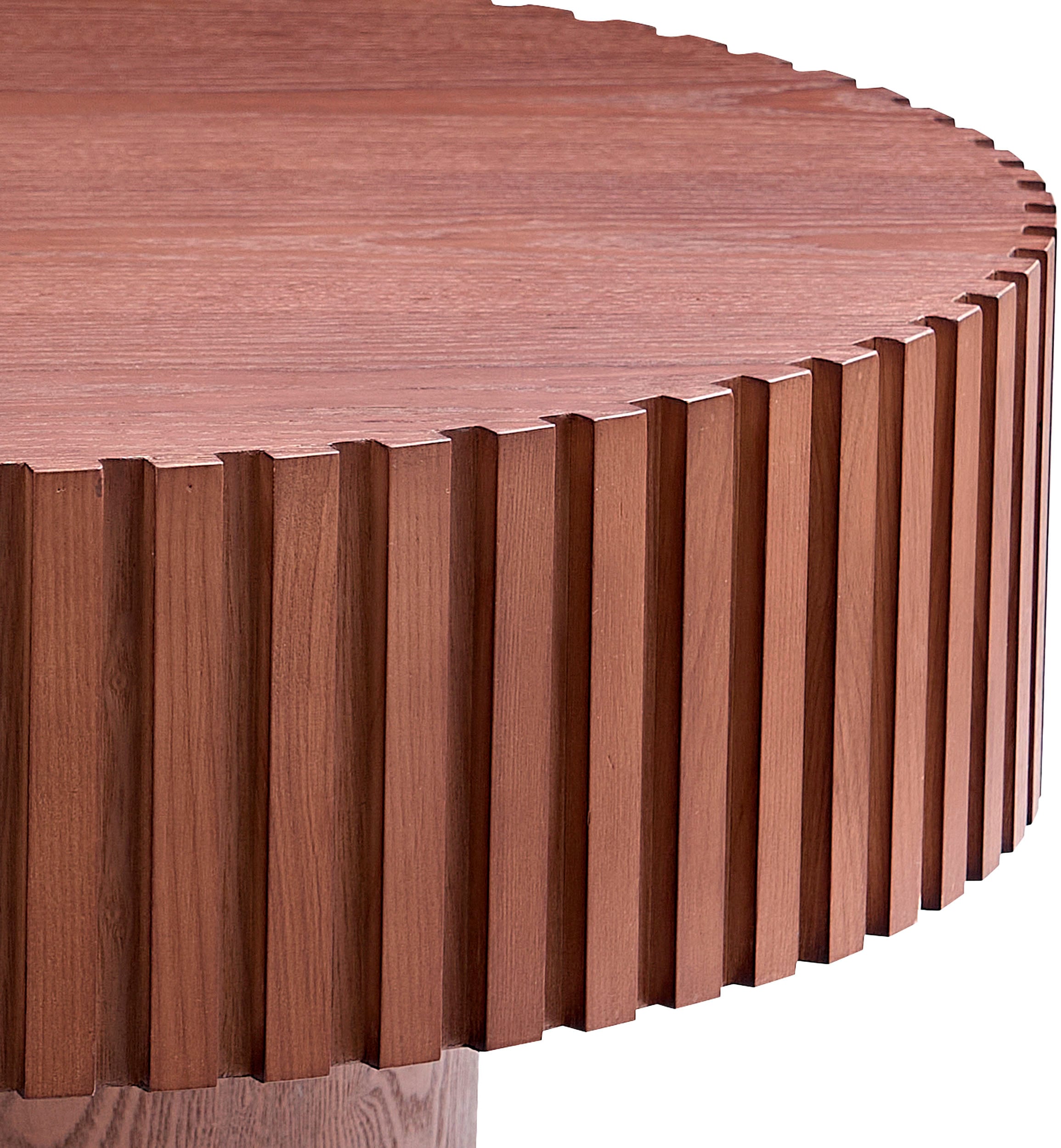 SalesFever Couchtisch, (1 St.), mit Massivholz-Lamellen