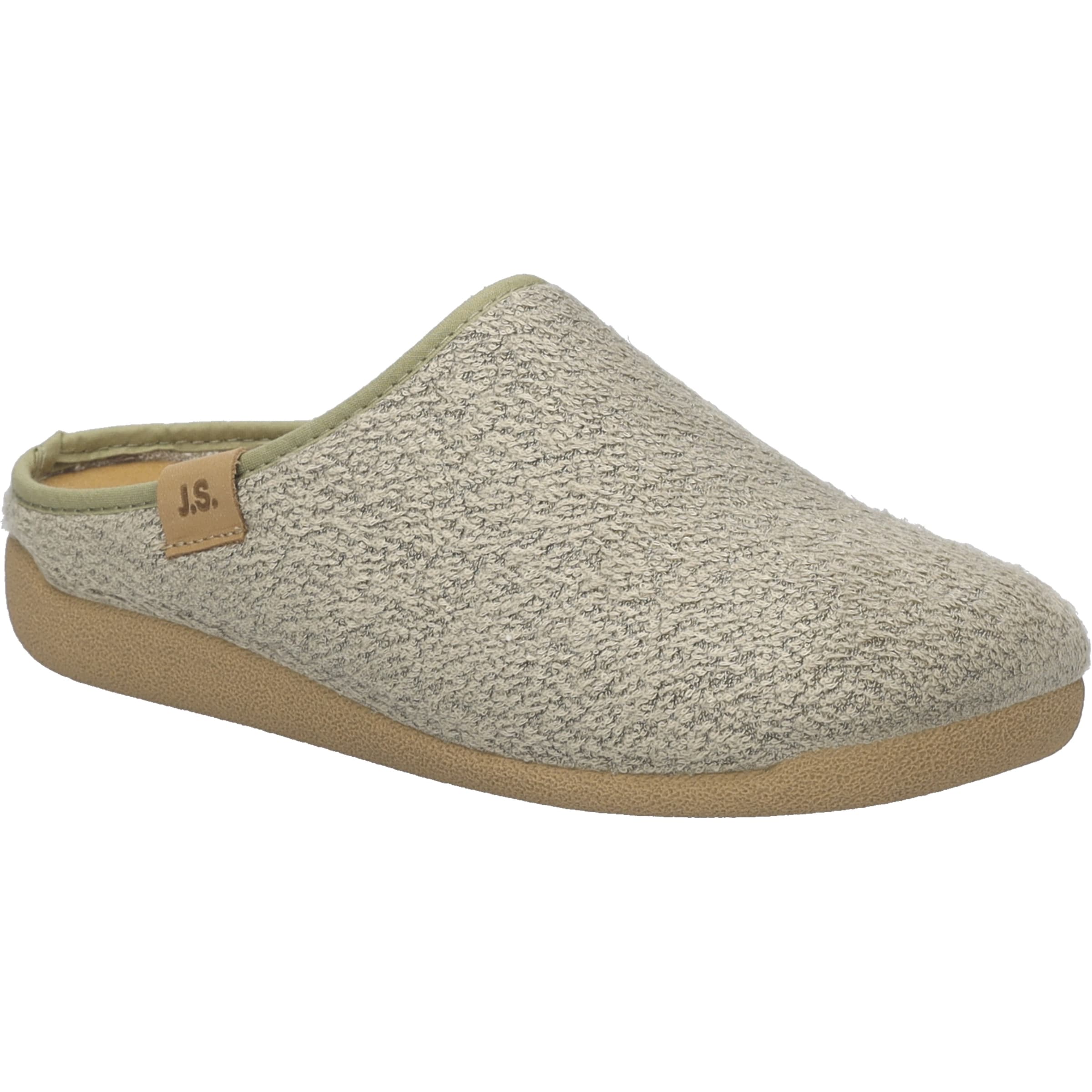Hausschuh JOSEF SEIBEL "Cara 04", Damen, Gr. 38, hellgrün, Textil, Schuhe Hausschuh, Clog, Pantoffel, Schlupfschuh in Weite G (=weit)